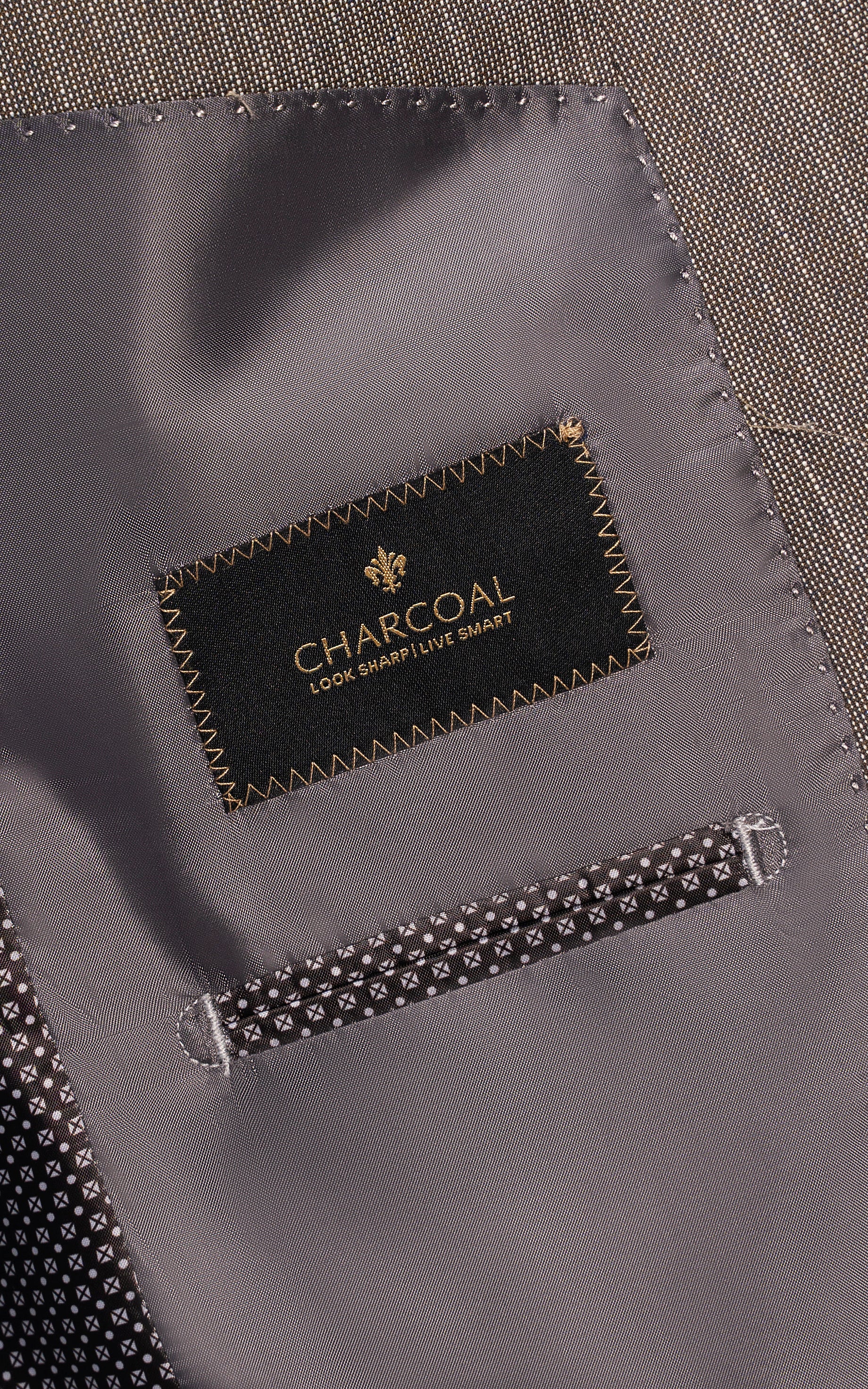 SLIM FIT 2 PIECE SUIT BROWN
