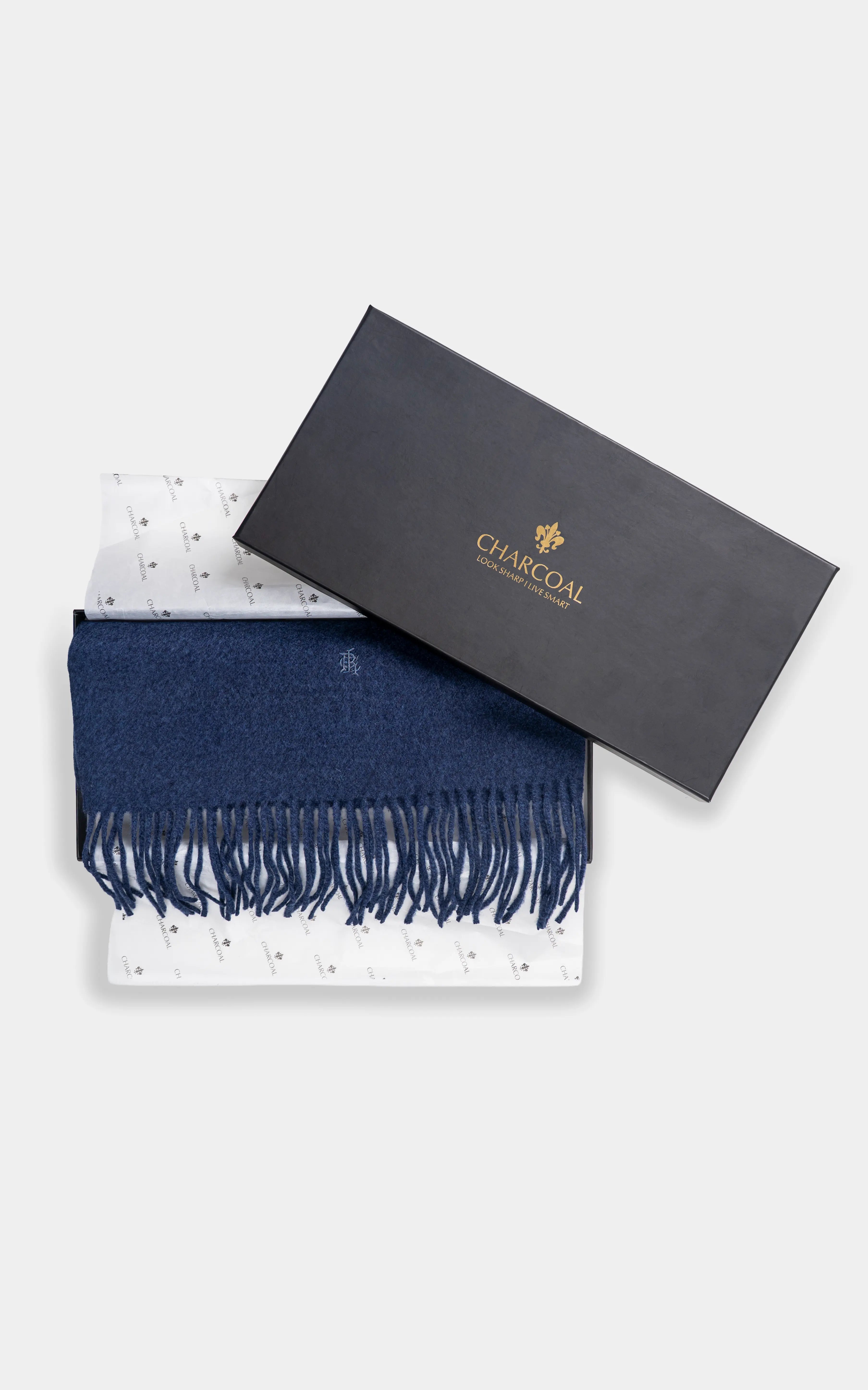 PLAIN EMBROIDERY SCARF