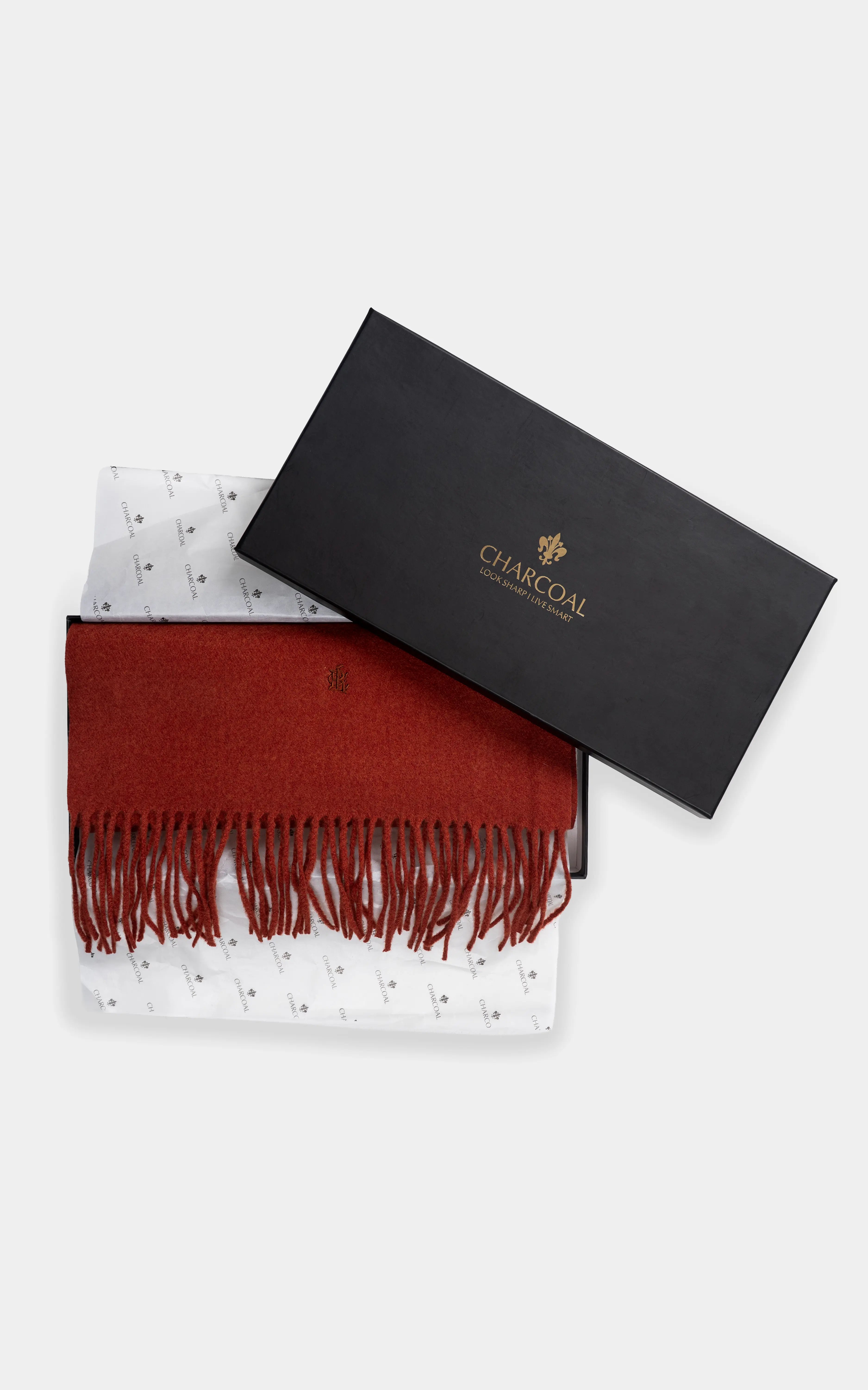 PLAIN EMBROIDERY SCARF