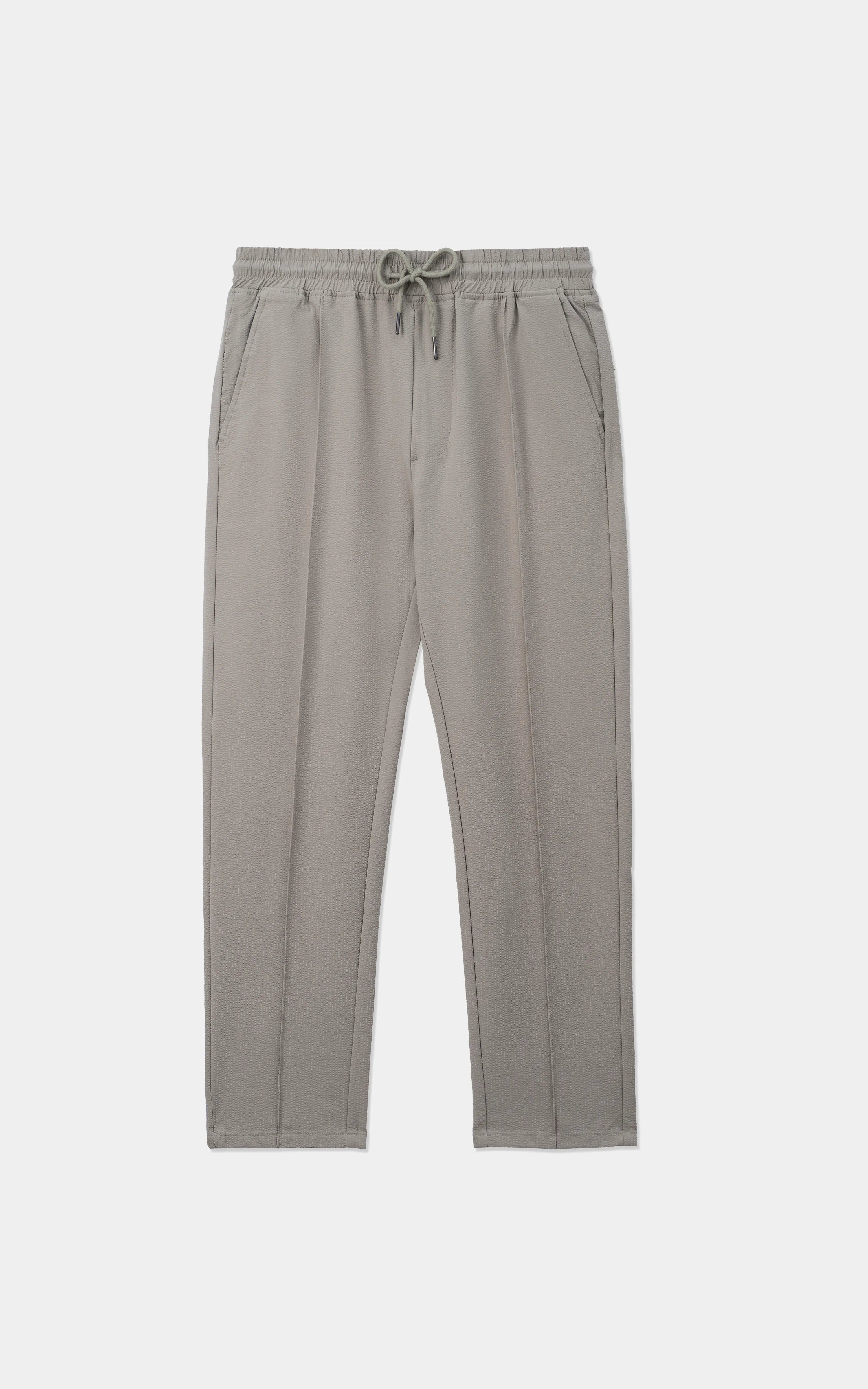 SEERSUCKER CASUAL TROUSER PISTACHIO