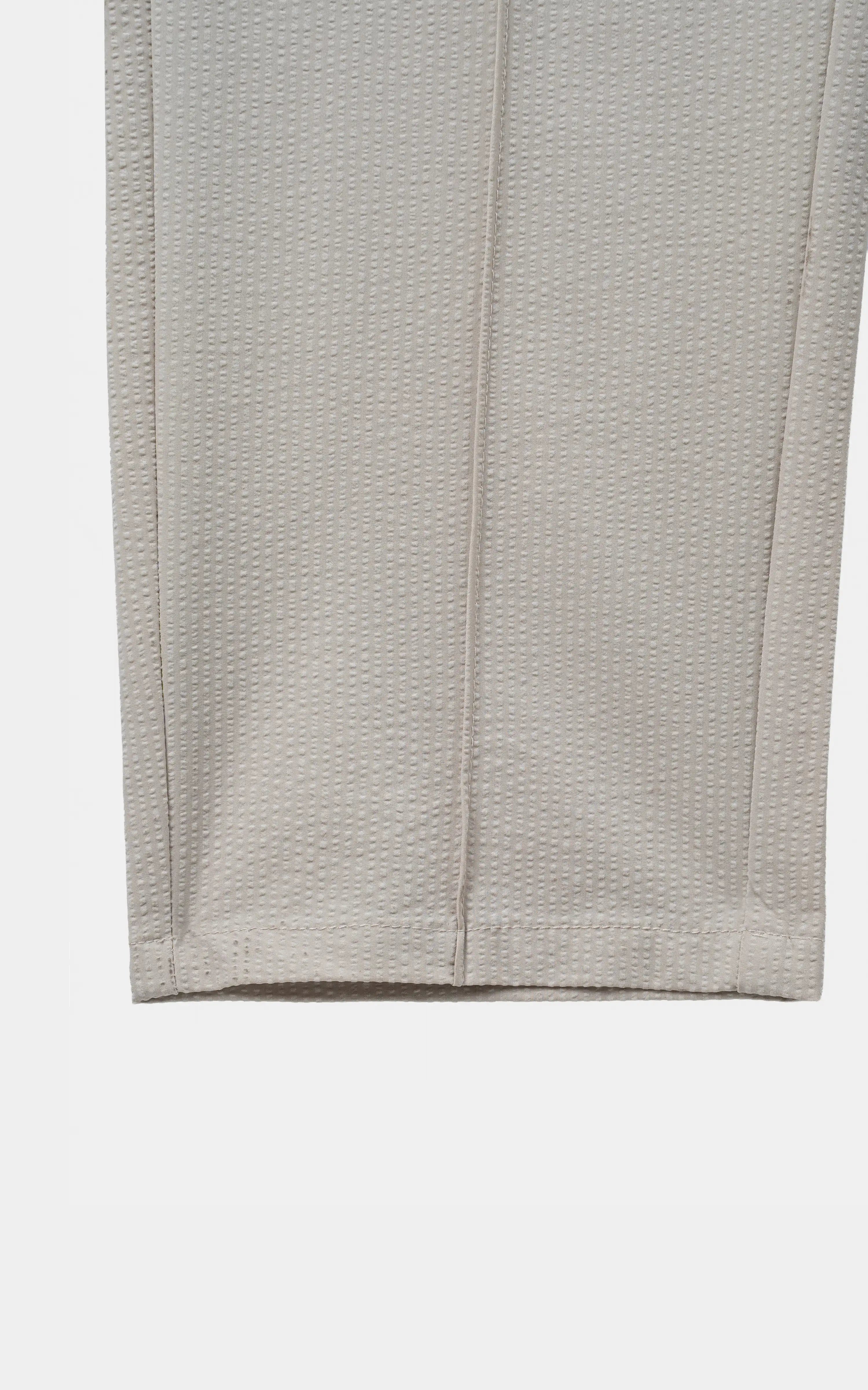 SEERSUCKER CASUAL TROUSER BEIGE