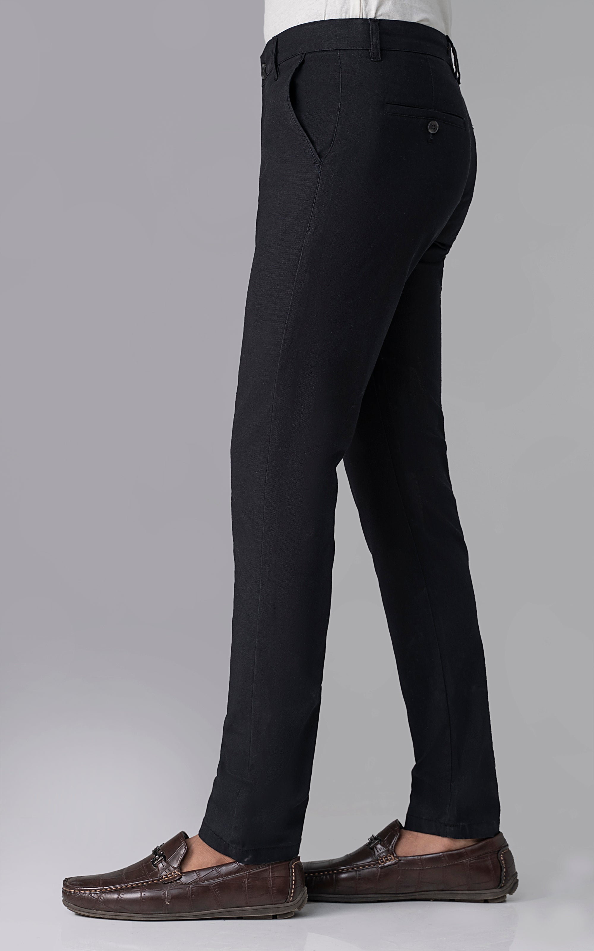 CROSS POCKET DOBBY PANT BLACK