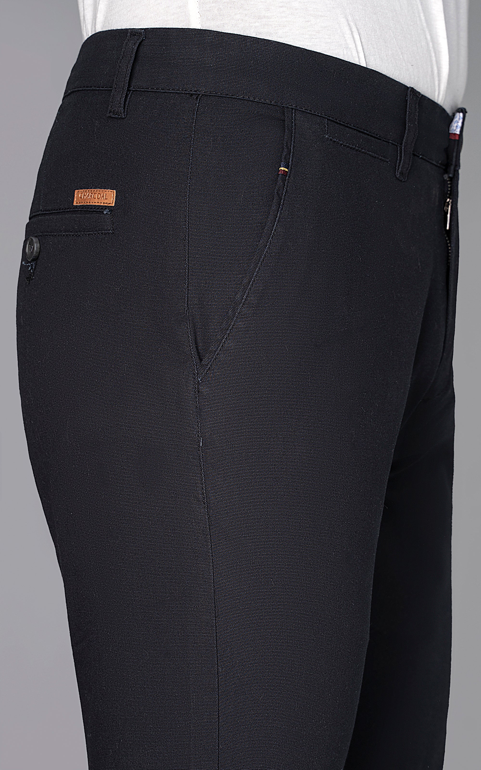 CROSS POCKET DOBBY PANT BLACK