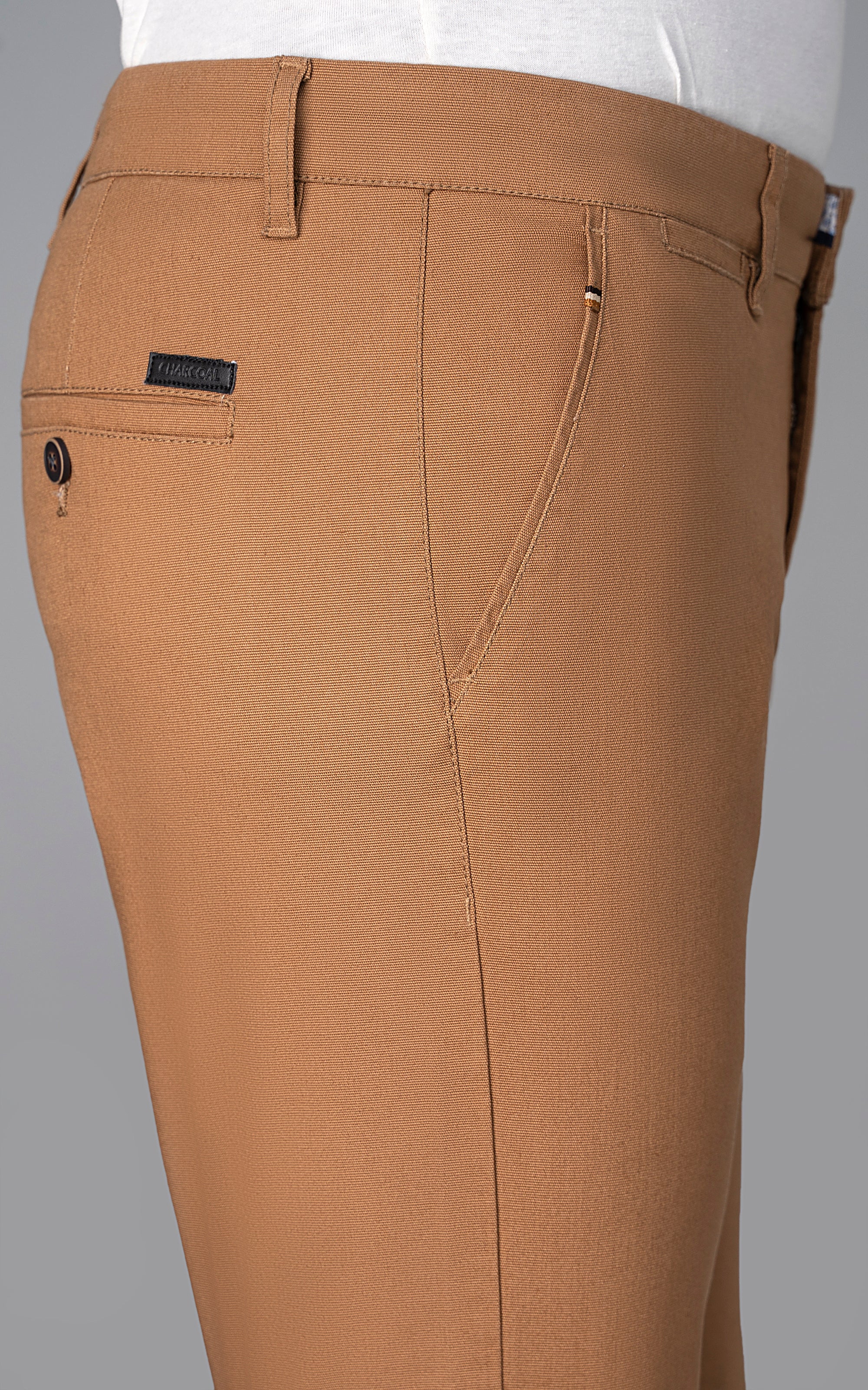 CROSS POCKET DOBBY PANT CAMEL