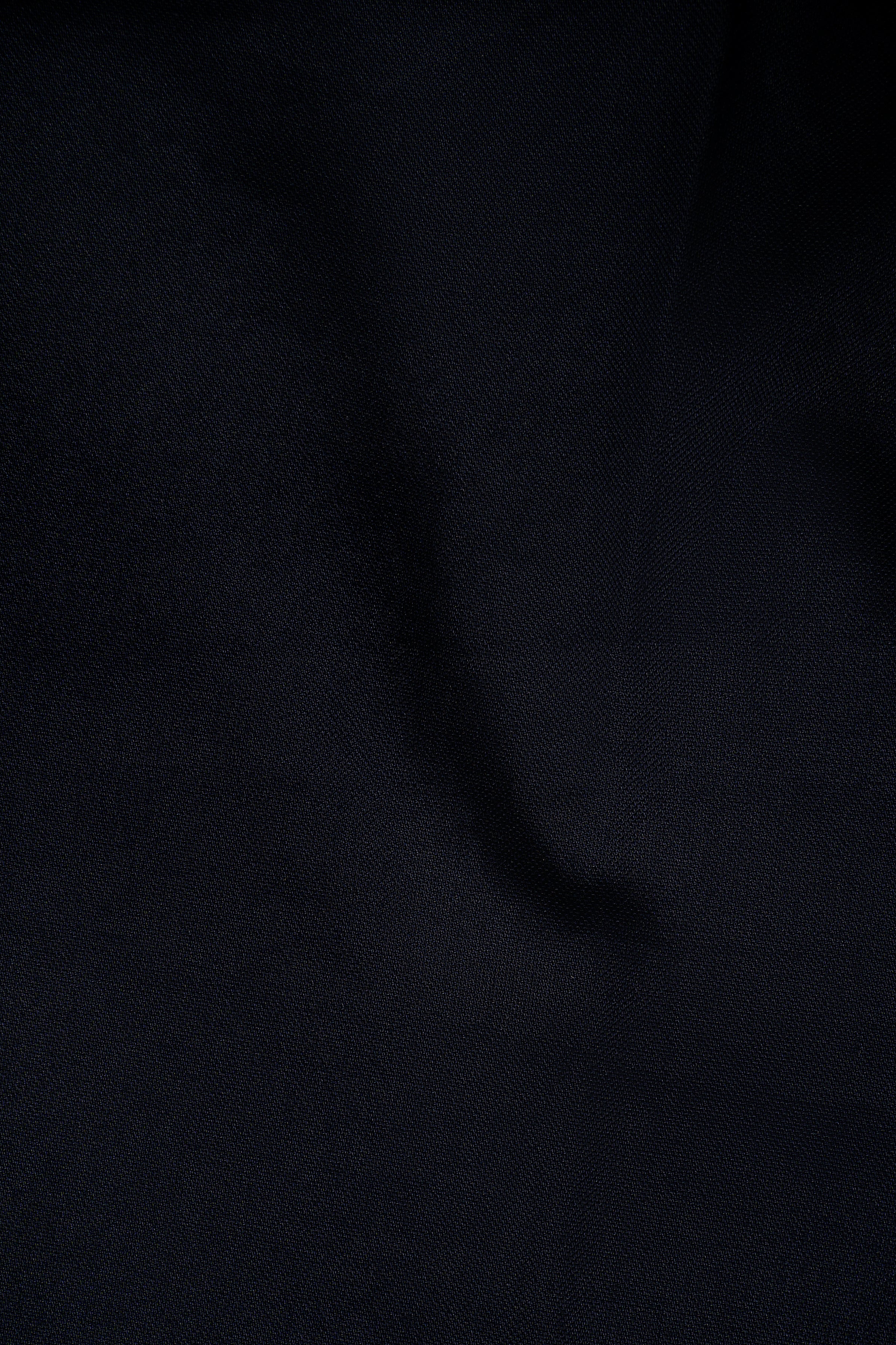 Navy dress shirt fabric texture close-up