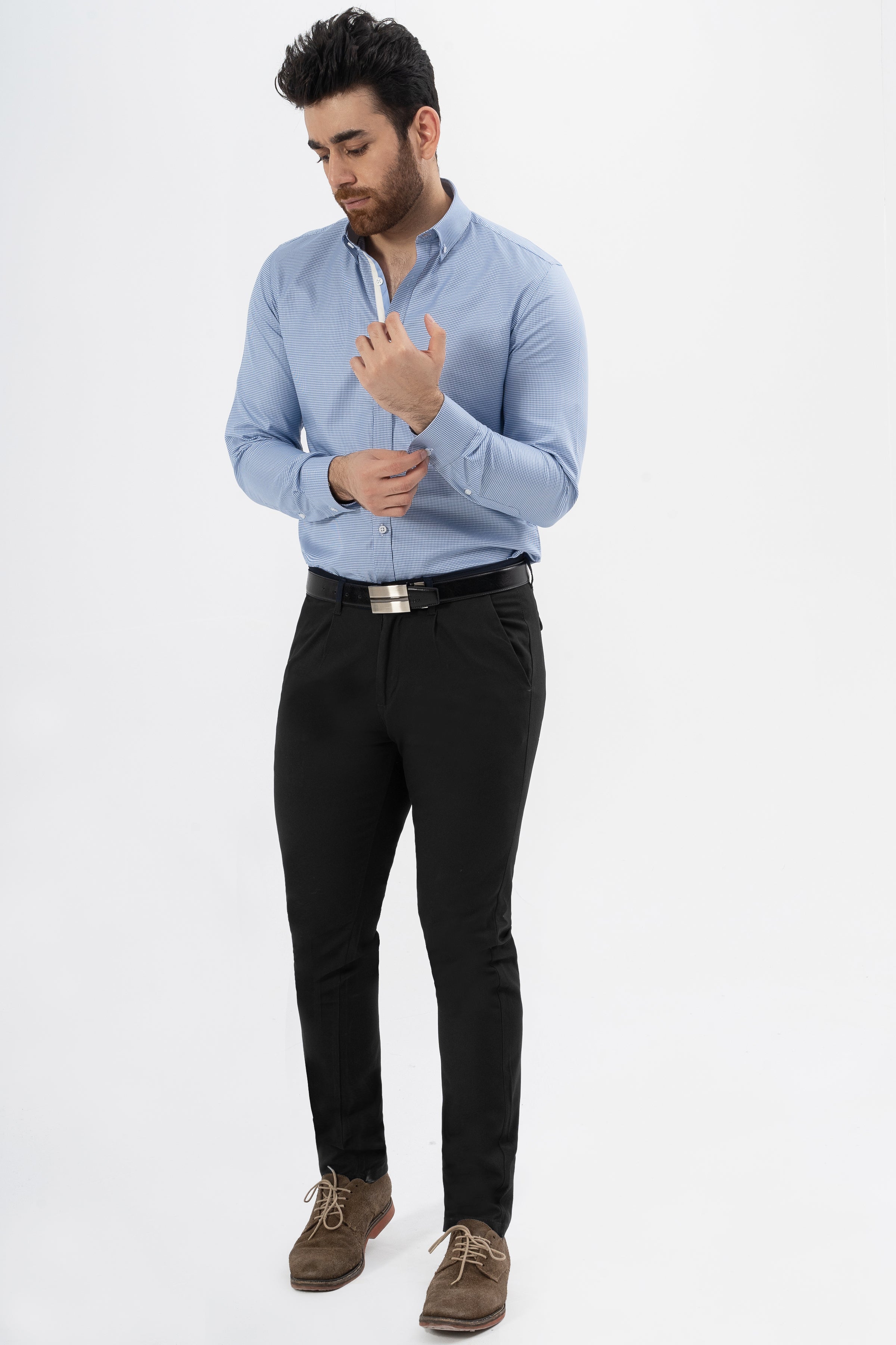 CROSS POCKET TWILL SLIMFIT PANT BLACK
