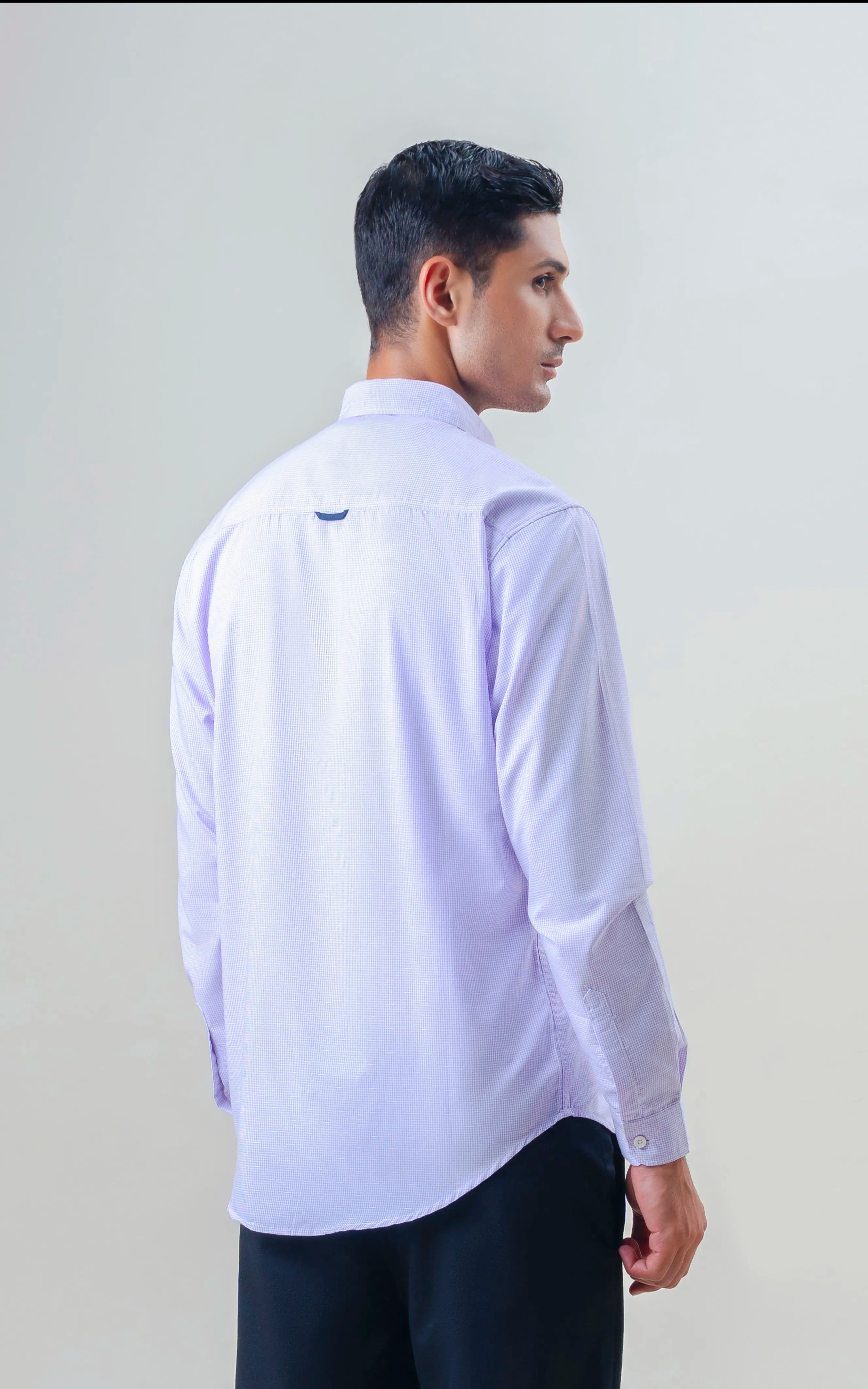 CASUAL SHIRT SMART FIT PURPLE CHECK