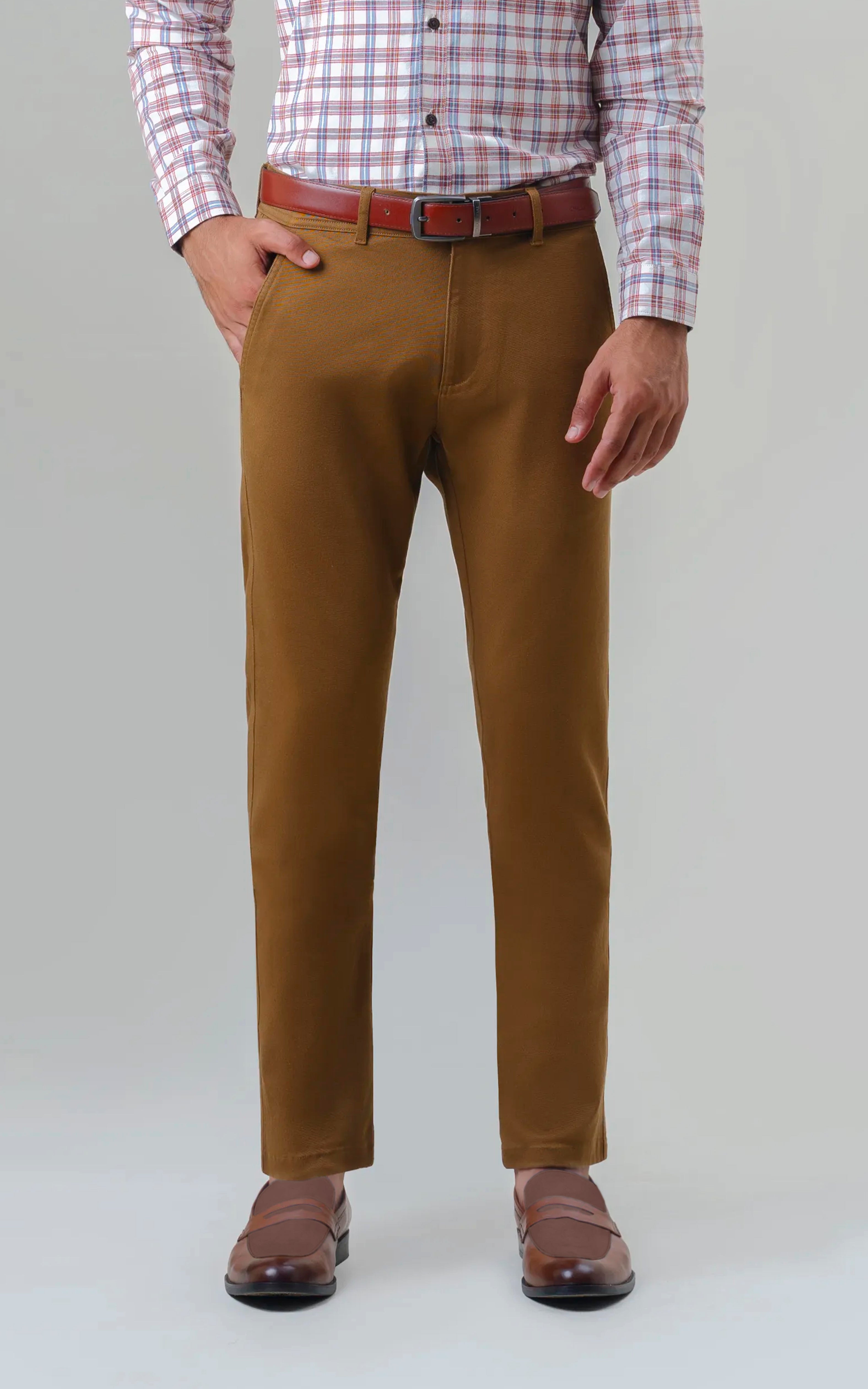 TWILL SMART FIT CASUAL PANT CAMEL