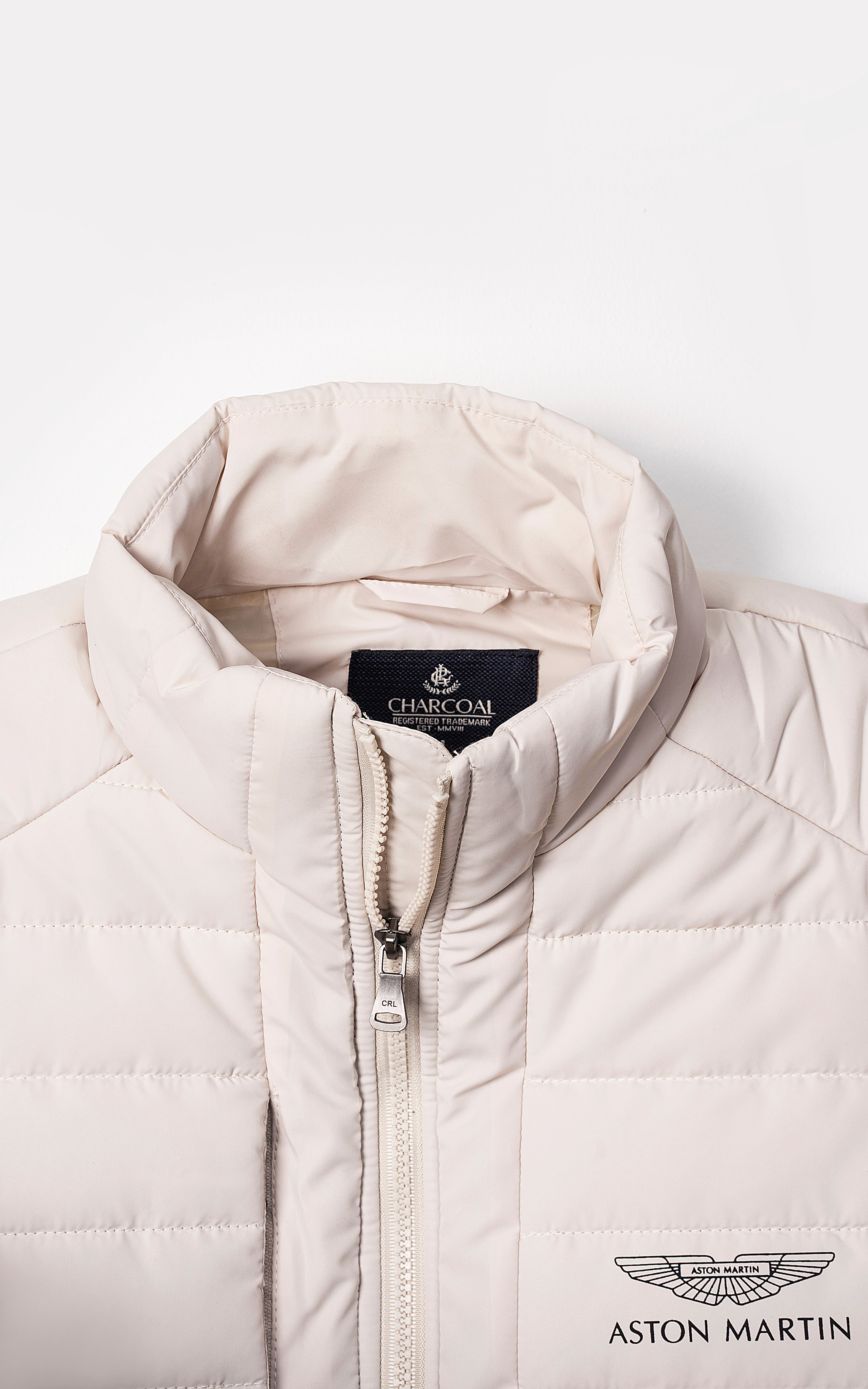 SIGNATURE SLEEVELESS JACKET BEIGE