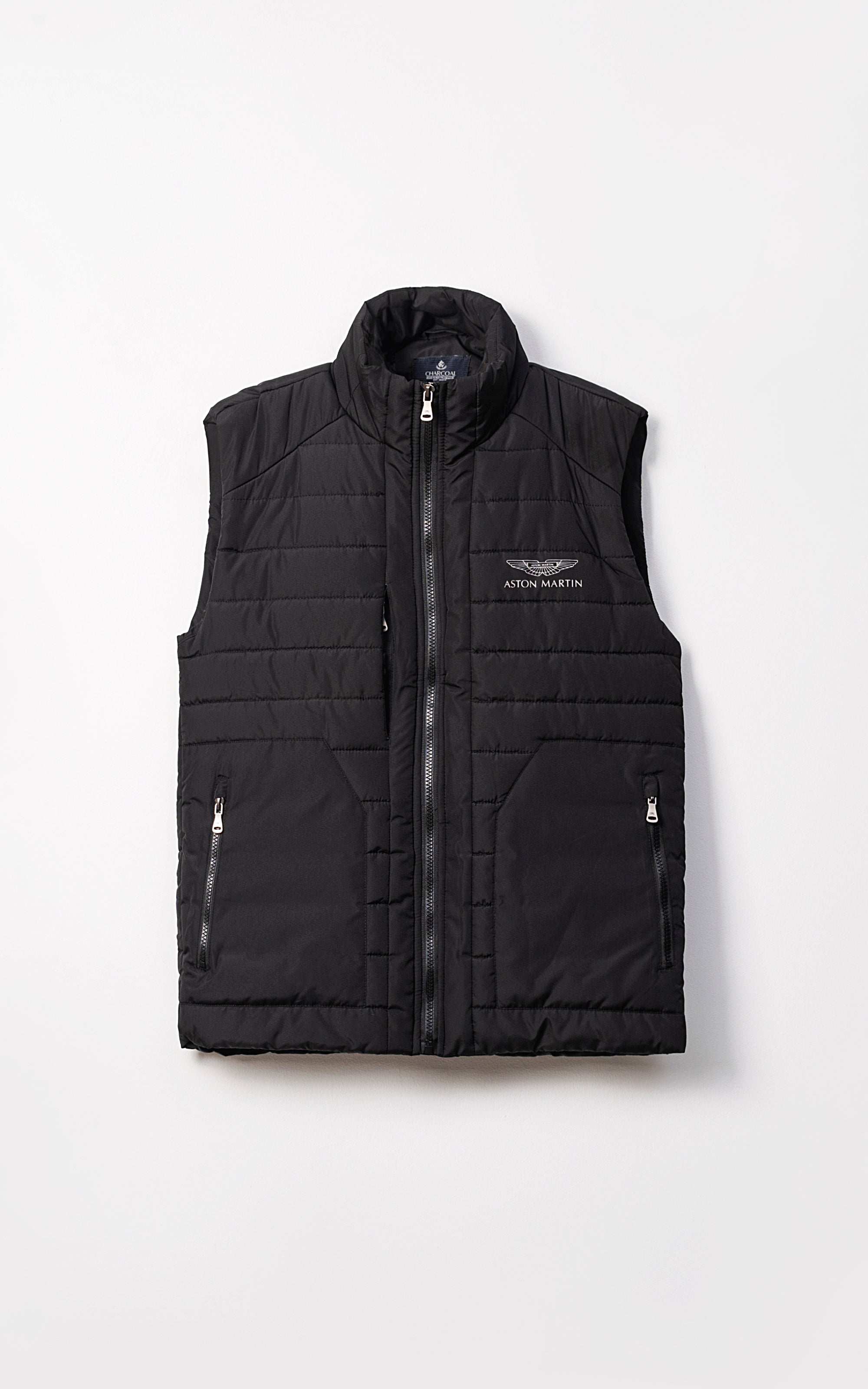 SIGNATURE SLEEVELESS JACKET BLACK