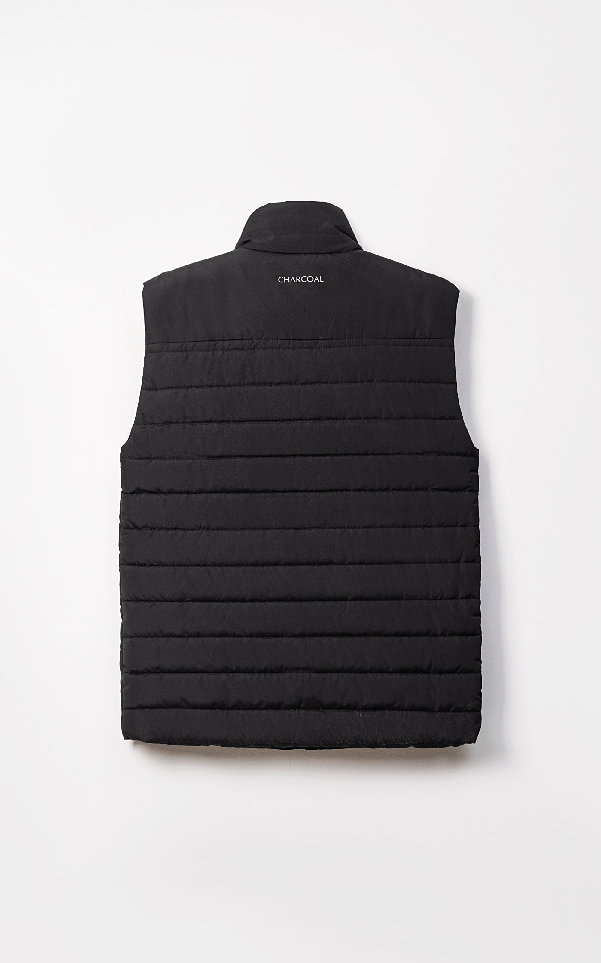 SIGNATURE SLEEVELESS JACKET BLACK