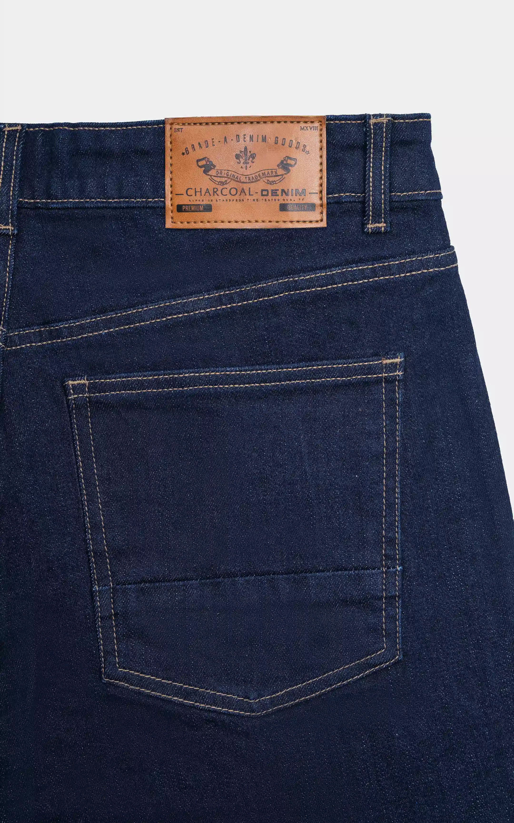 JEANS REGULAR TAPERED FIT DARK BLUE