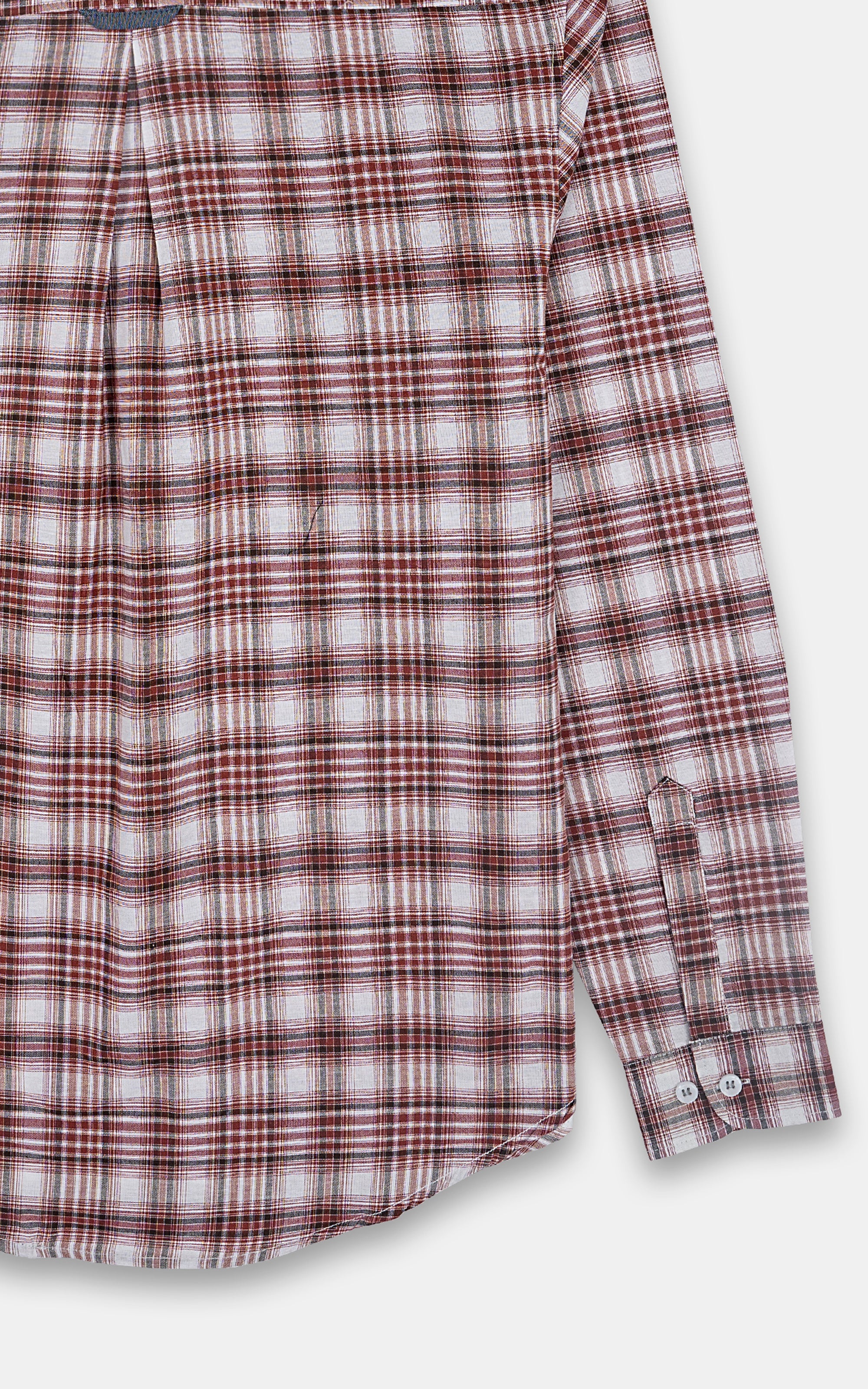 CASUAL SHIRT RUST CHECK