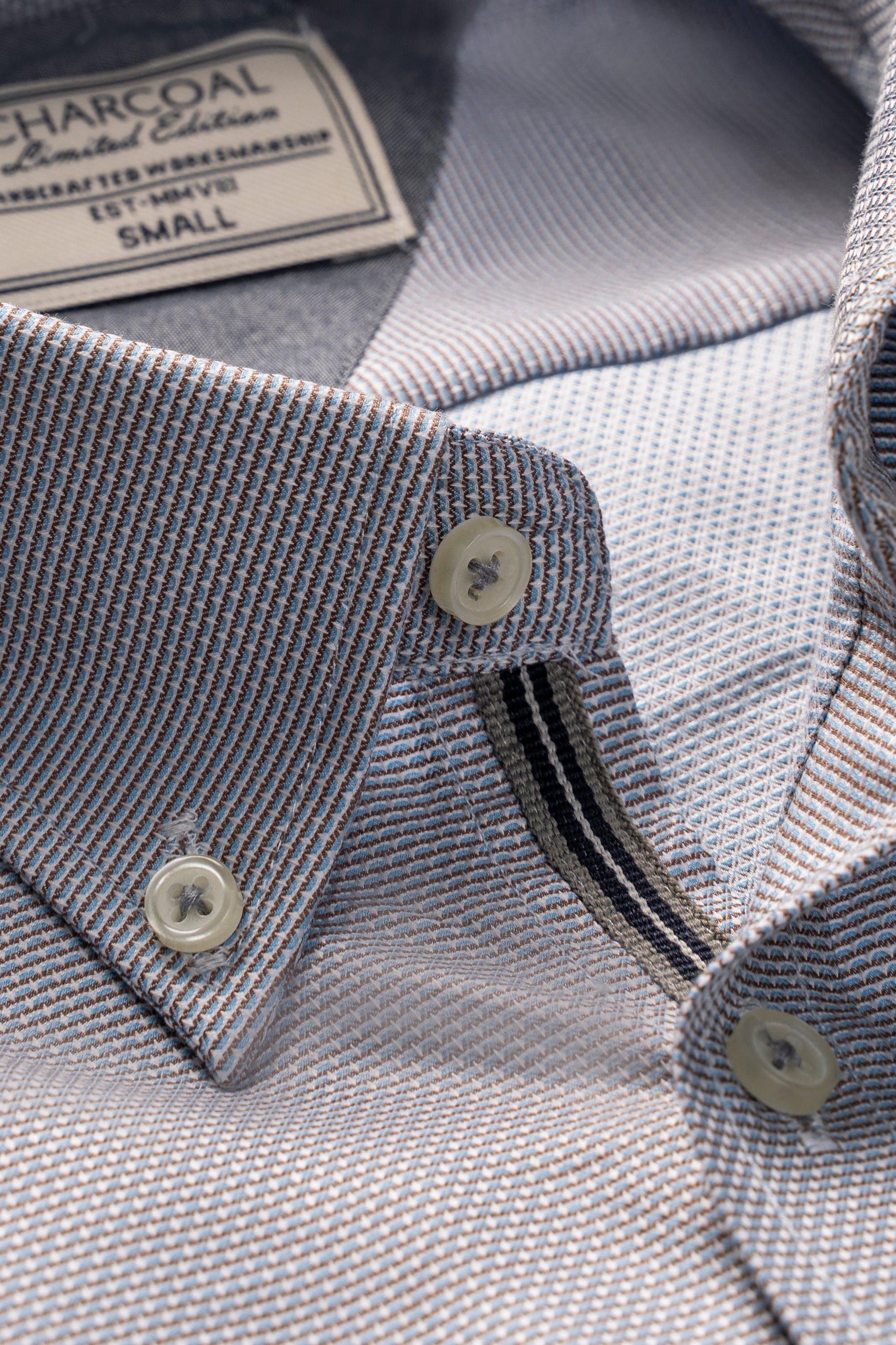 LIMITED EDITION SHIRT GREY SELF TEXTURED