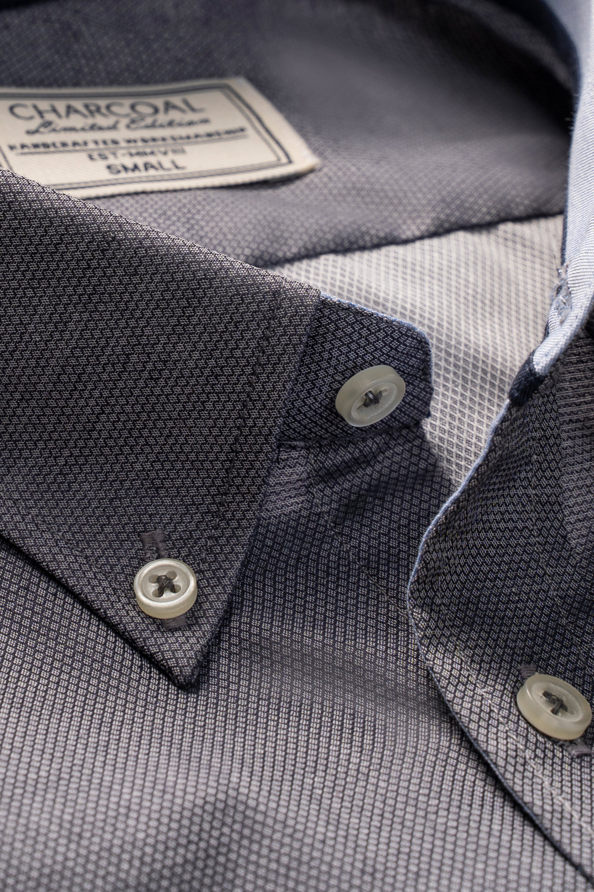 LIMITED EDITION SHIRT GREY SELF TEXTURED