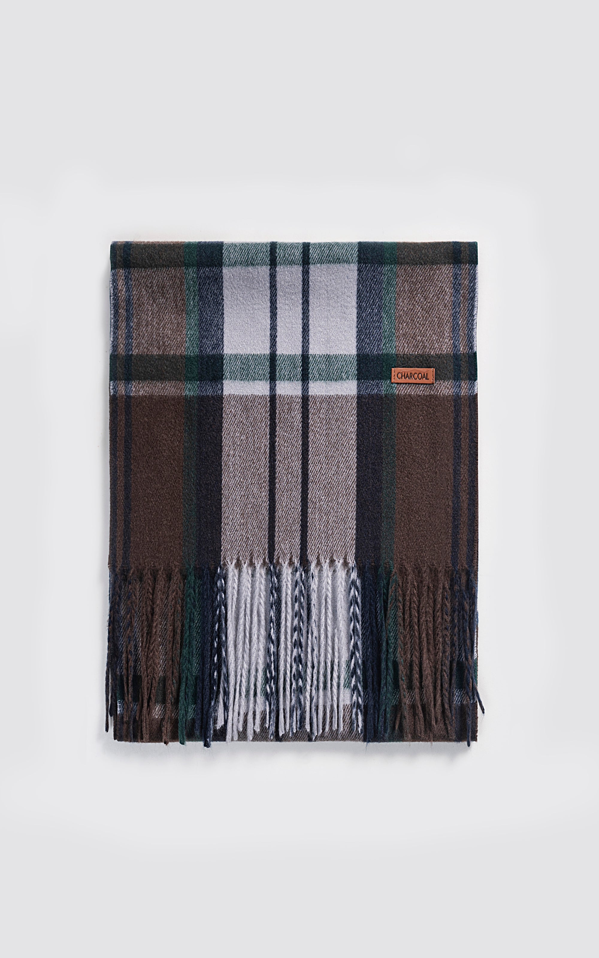 Plaid Wool Blended scarf