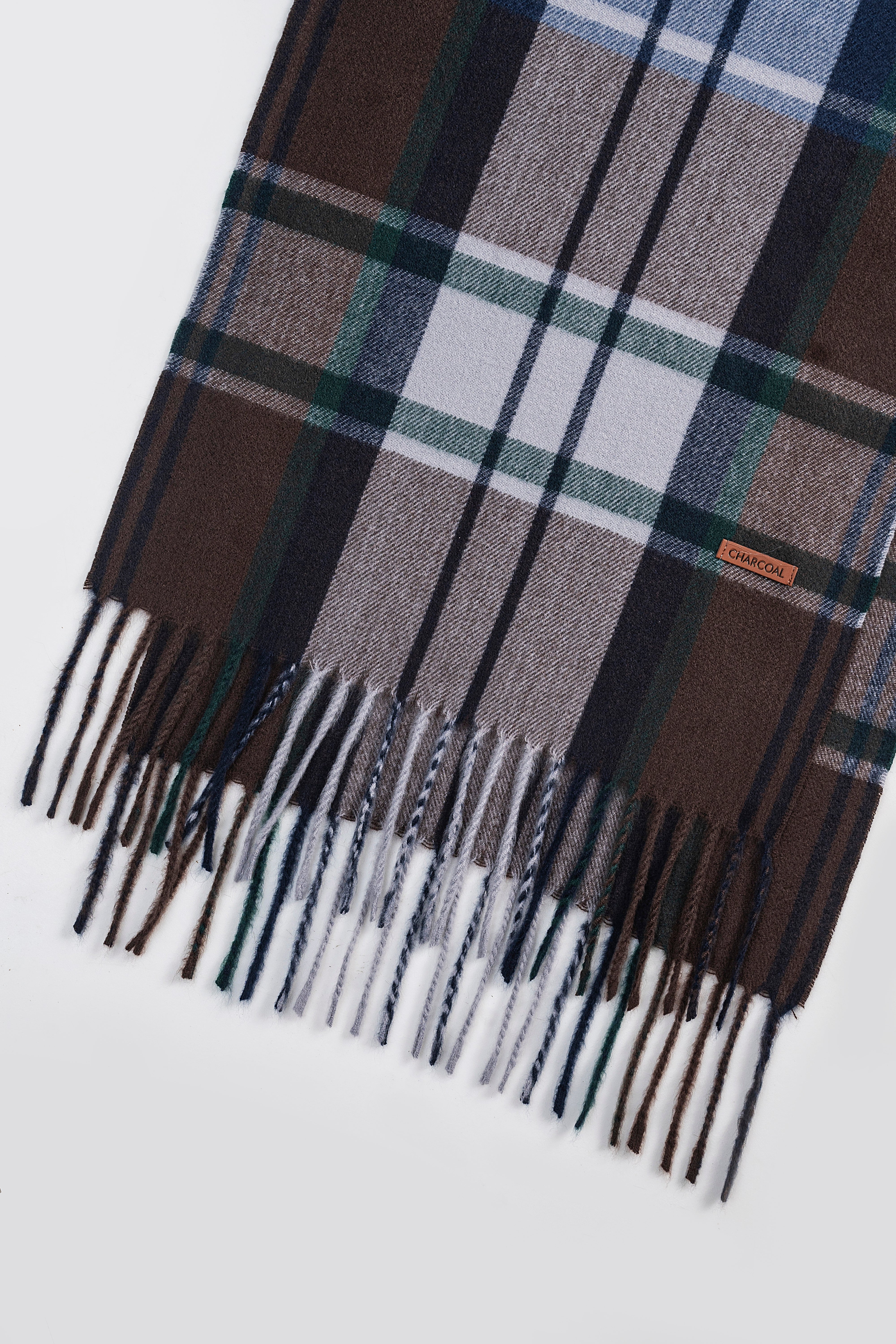 Plaid Wool Blended scarf