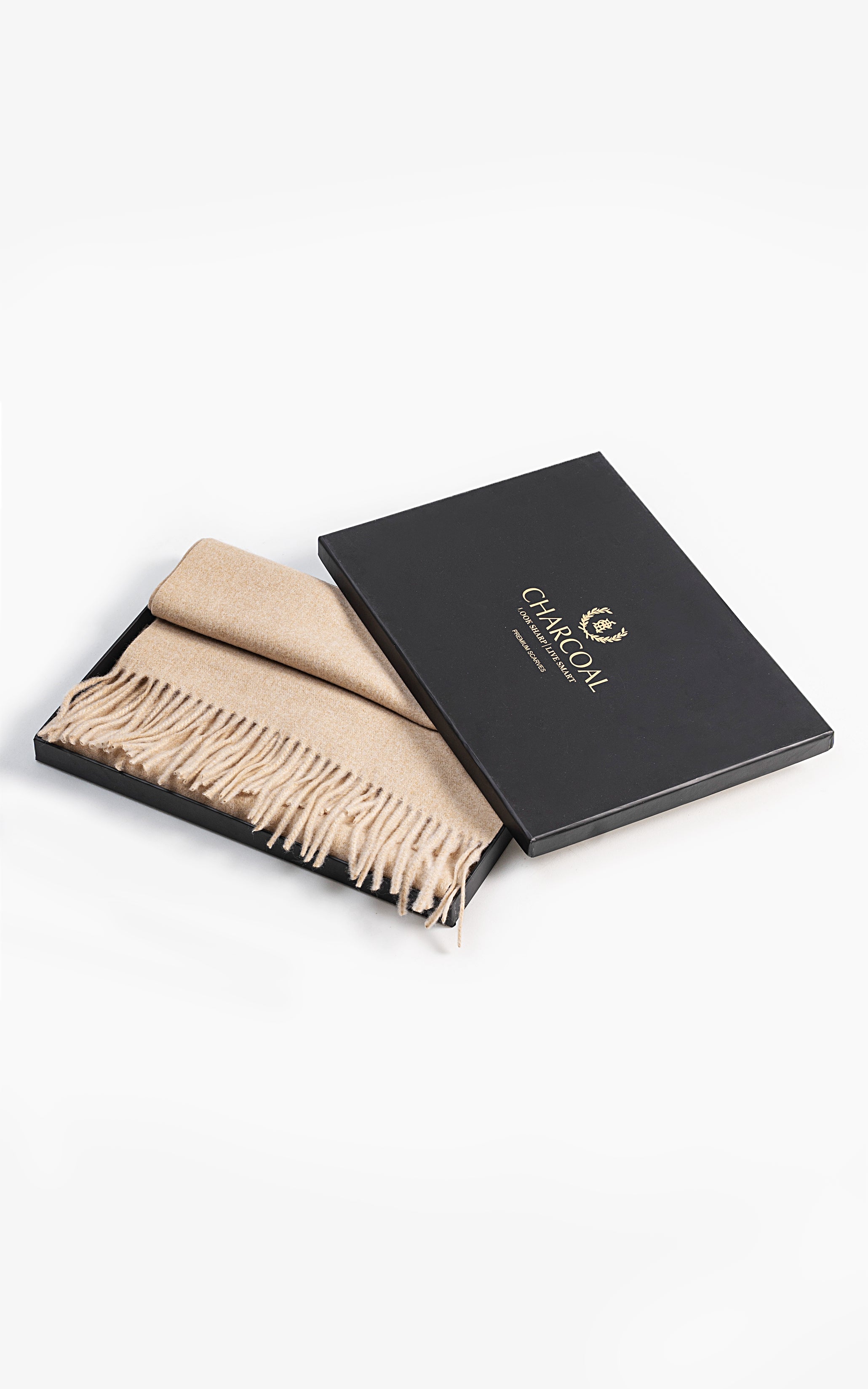 Fringe Wool blended Scarf