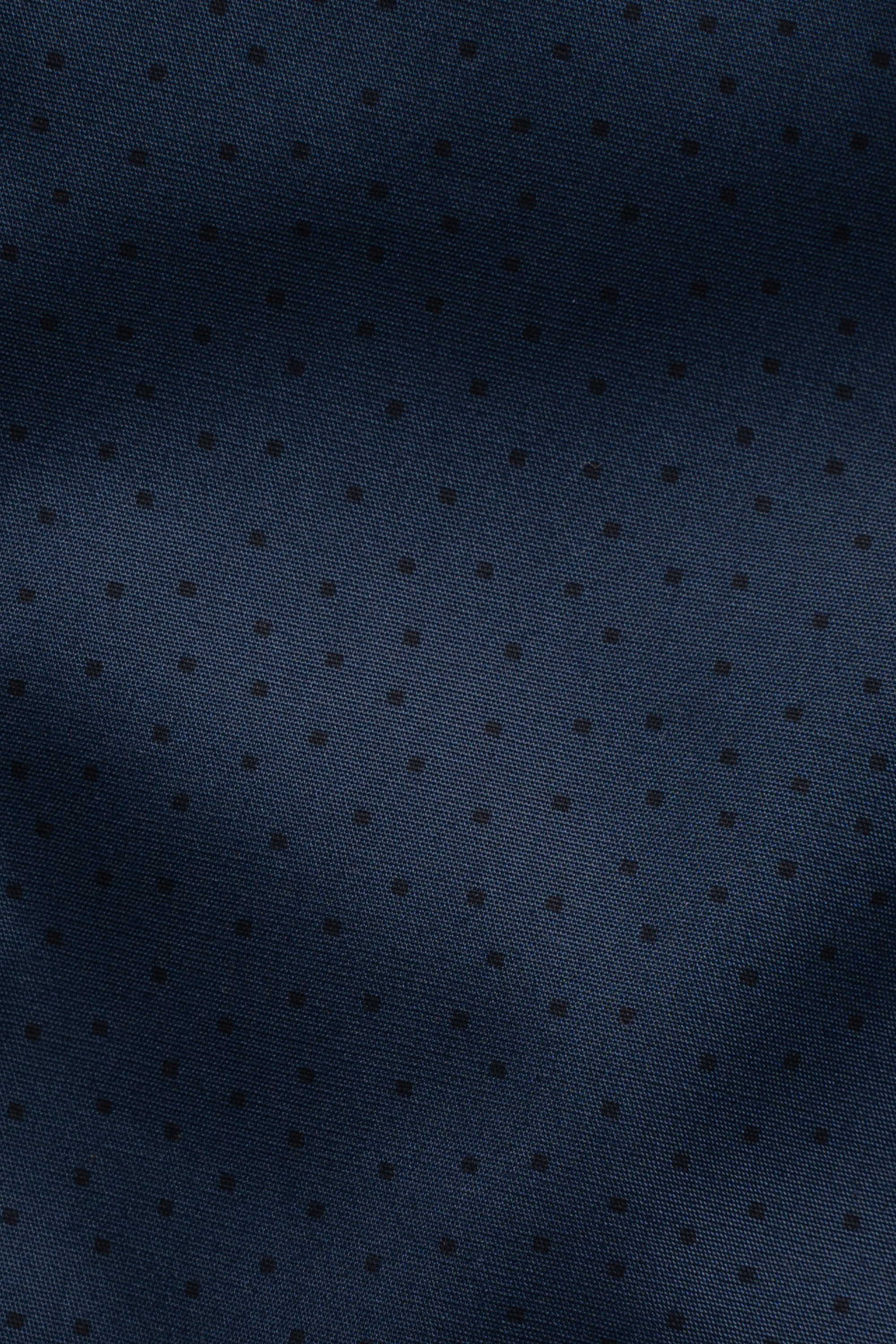Blue shirt fabric with small dot pattern
