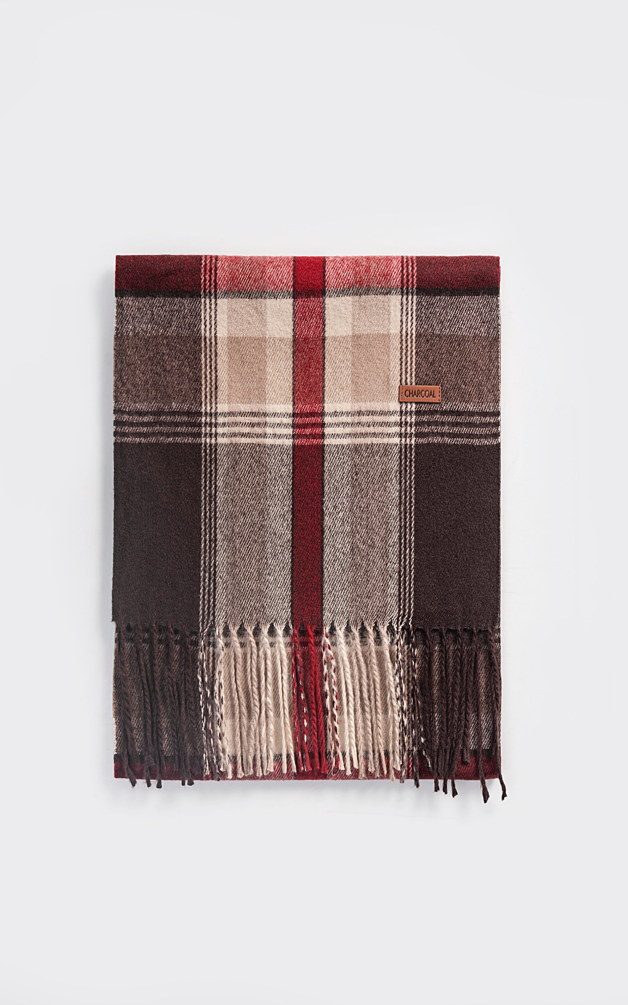 Plaid Wool Blended scarf