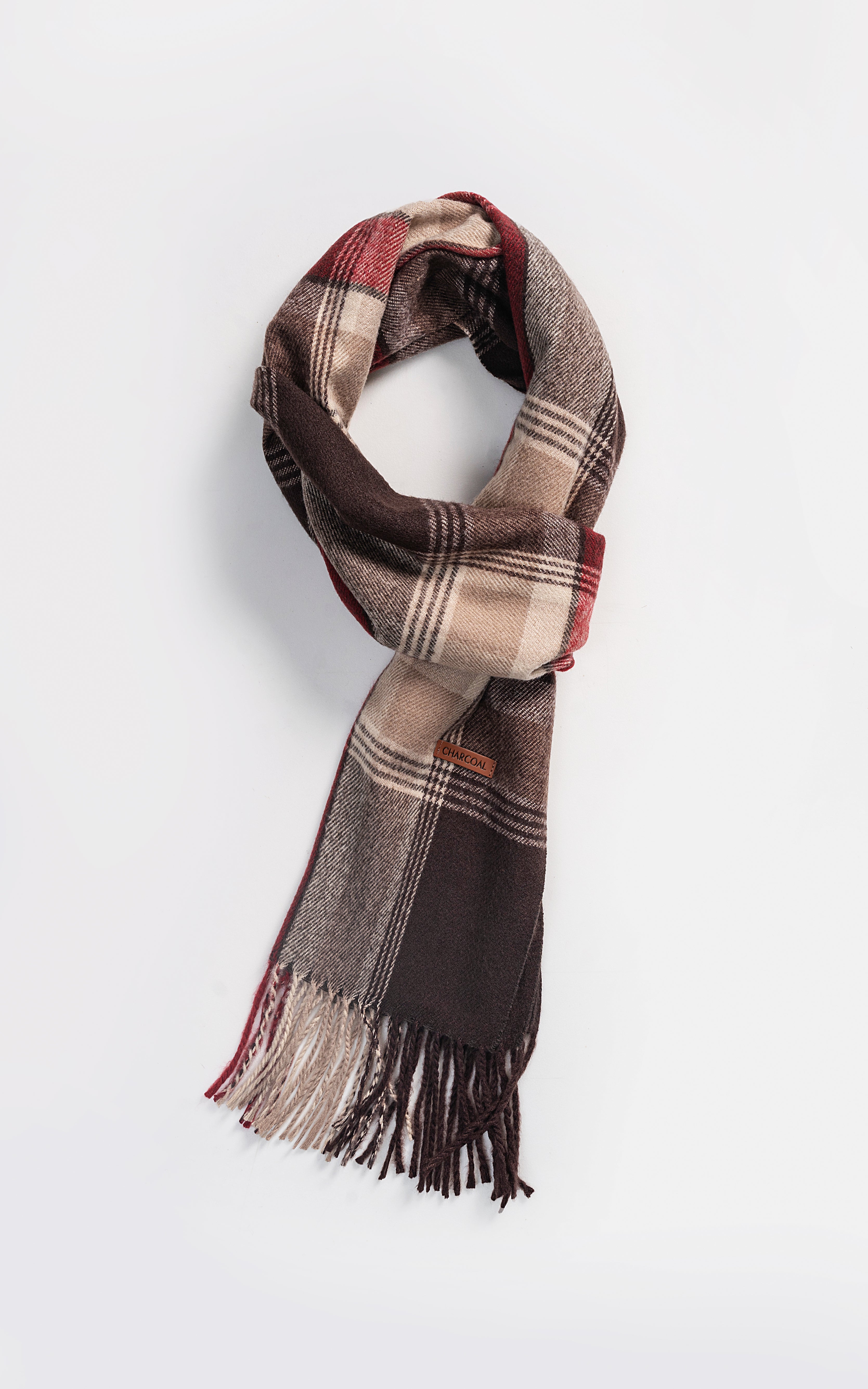 Plaid Wool Blended scarf