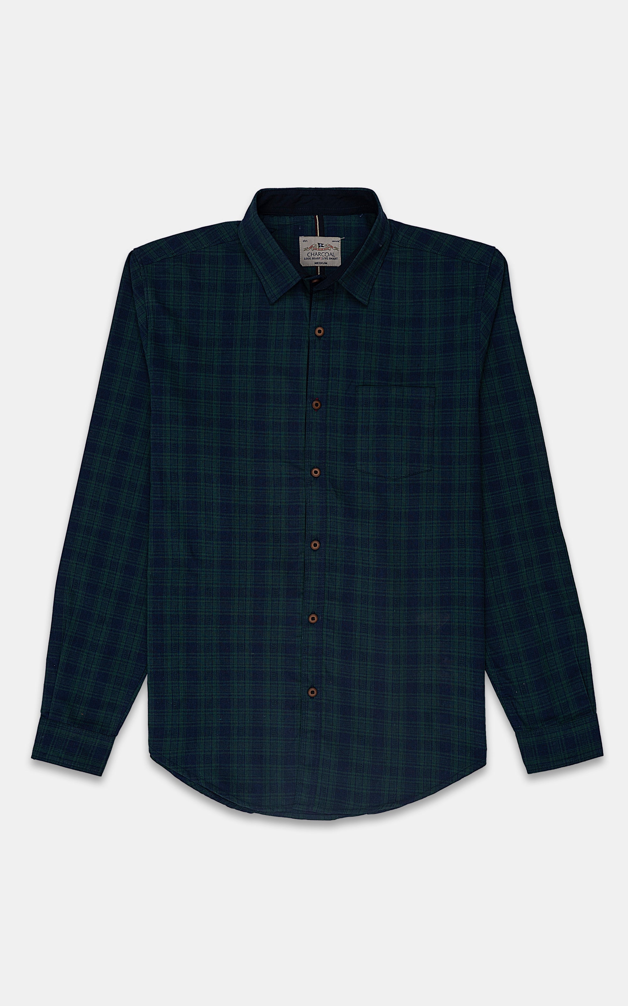 CASUAL SHIRT GREEN CHECK