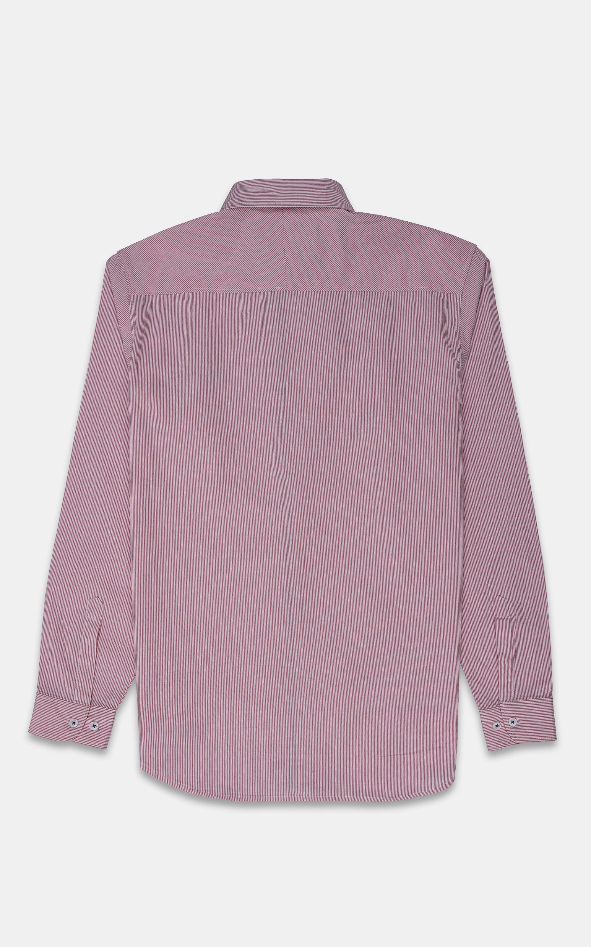 CASUAL SHIRT WHITE RED