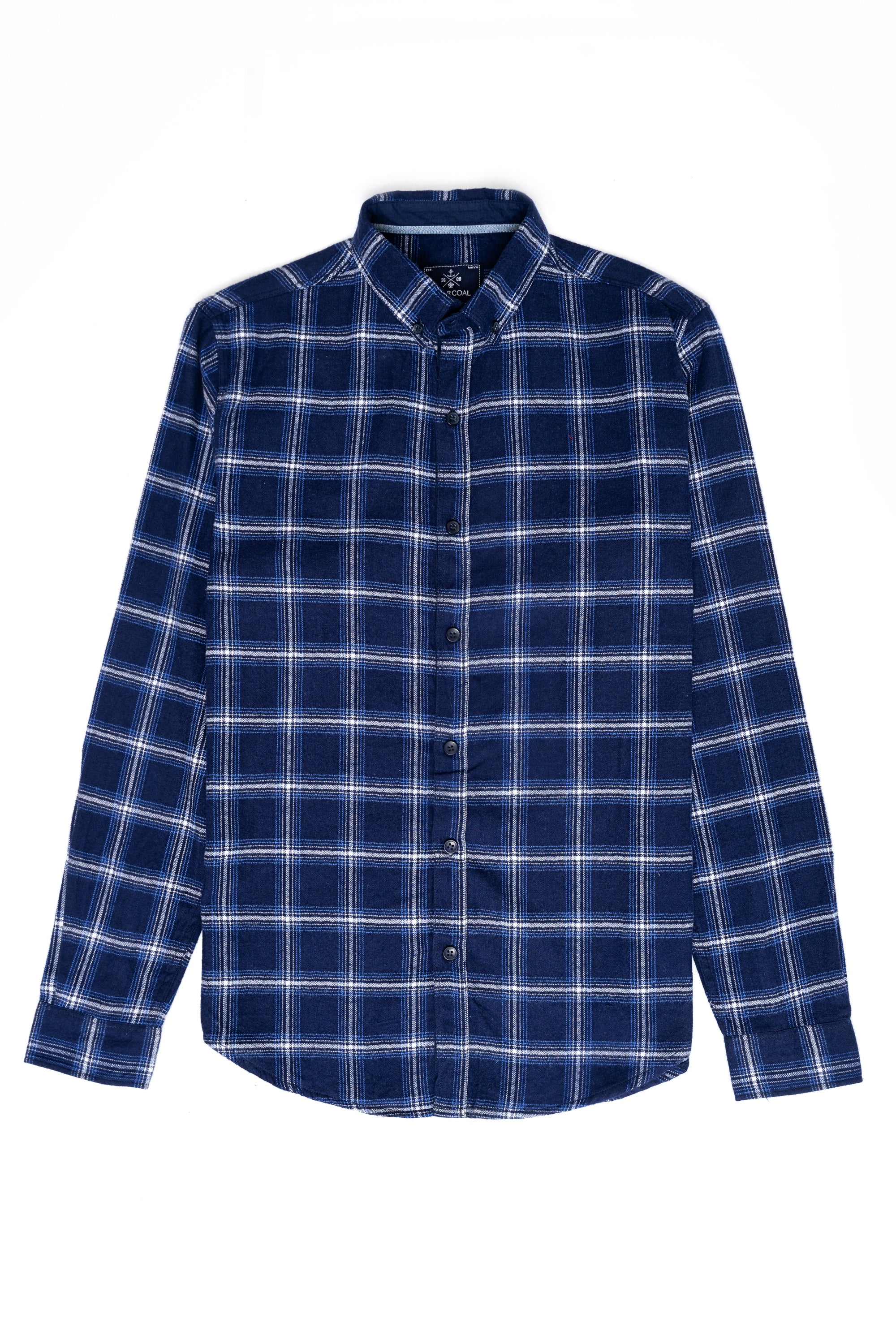 CASUAL SHIRT NAVY CHECK