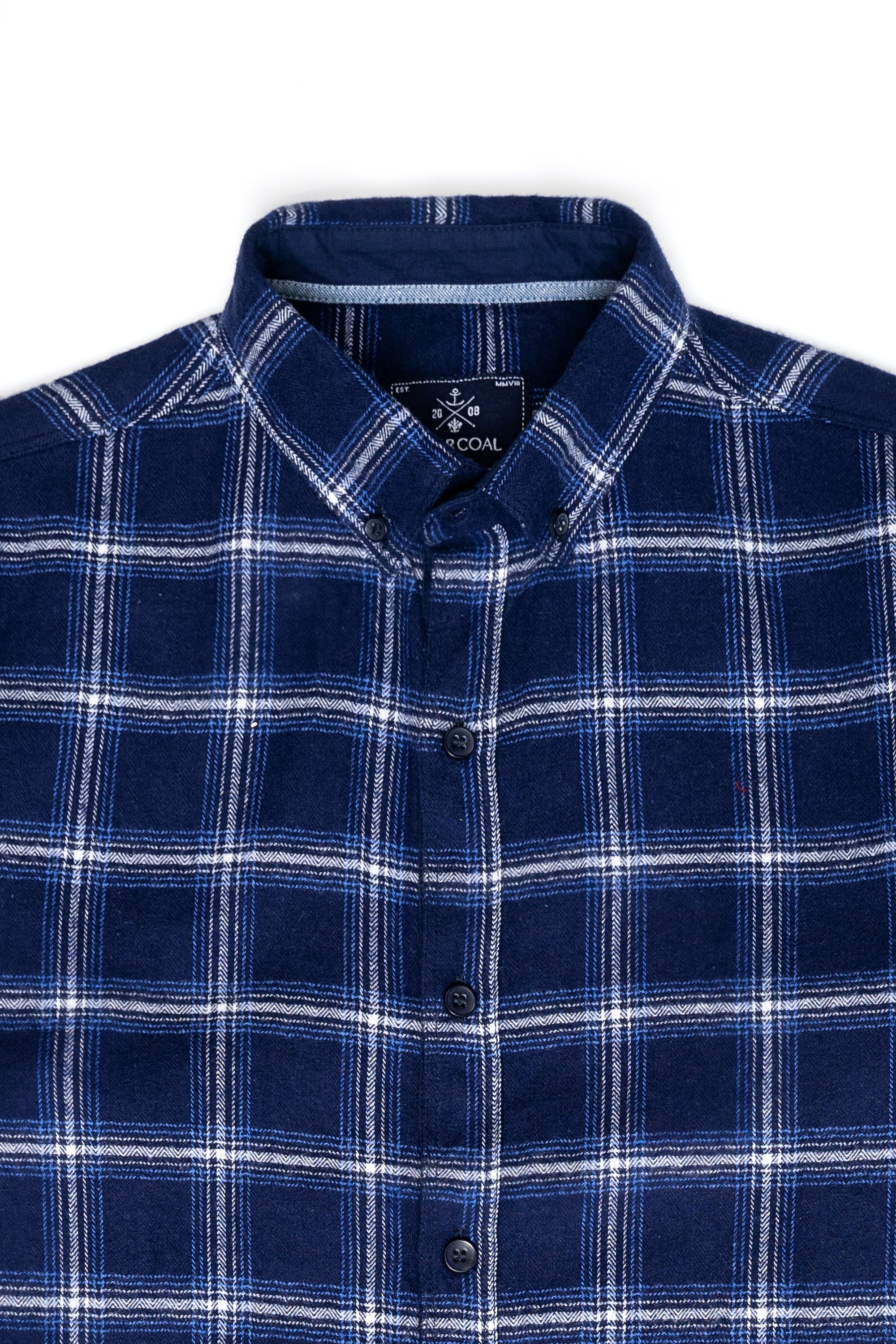 CASUAL SHIRT NAVY CHECK