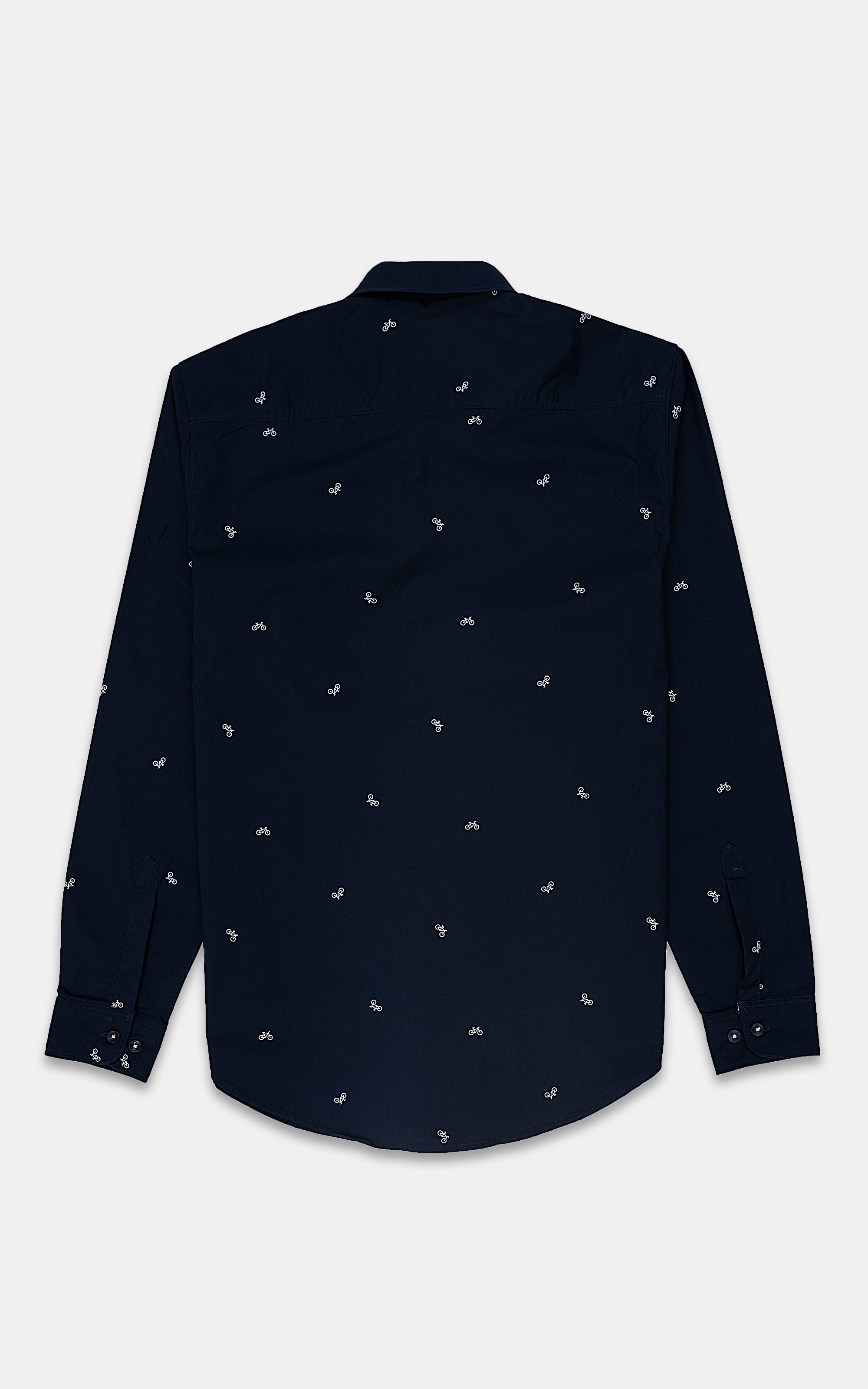 CASUAL SHIRT NAVY PRINTED