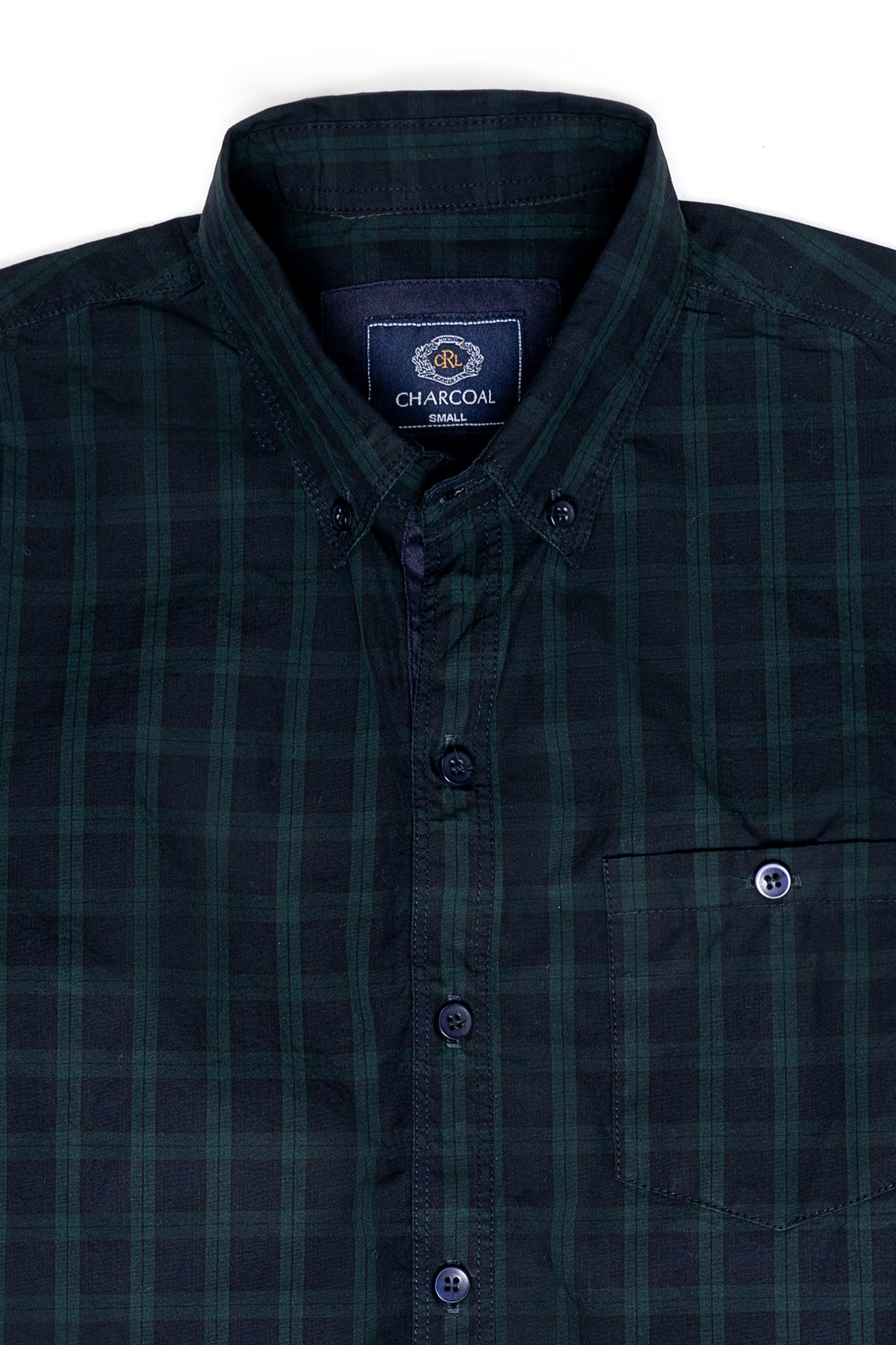 CASUAL SHIRT NAVY GREEN