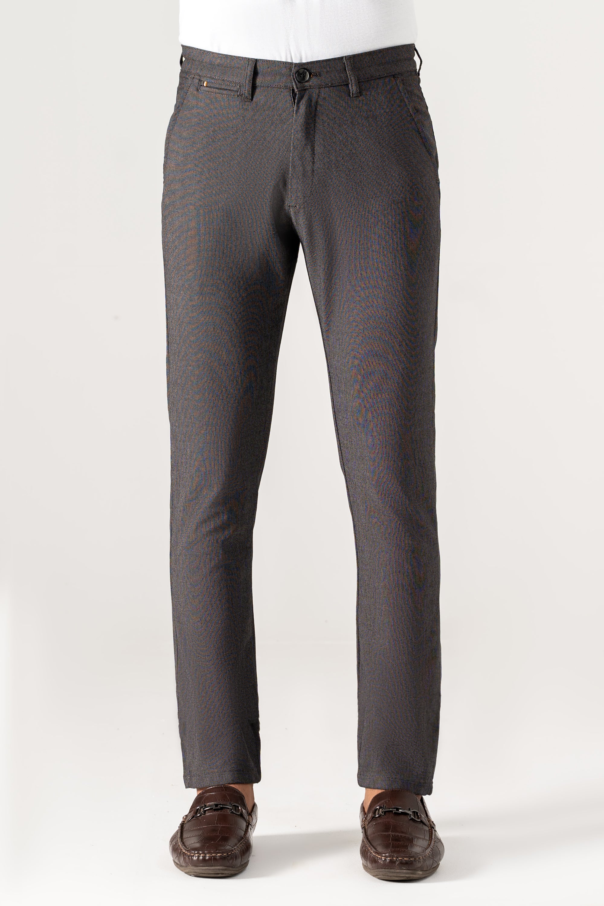 CROSS POCKET TEXTURED PANT CHARCOAL