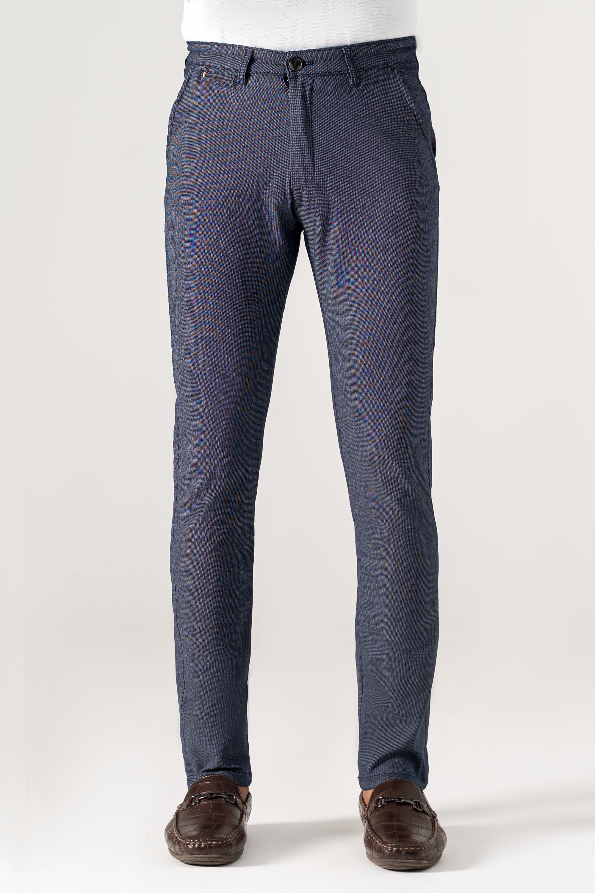 CROSS POCKET TEXTURED PANT NAVY