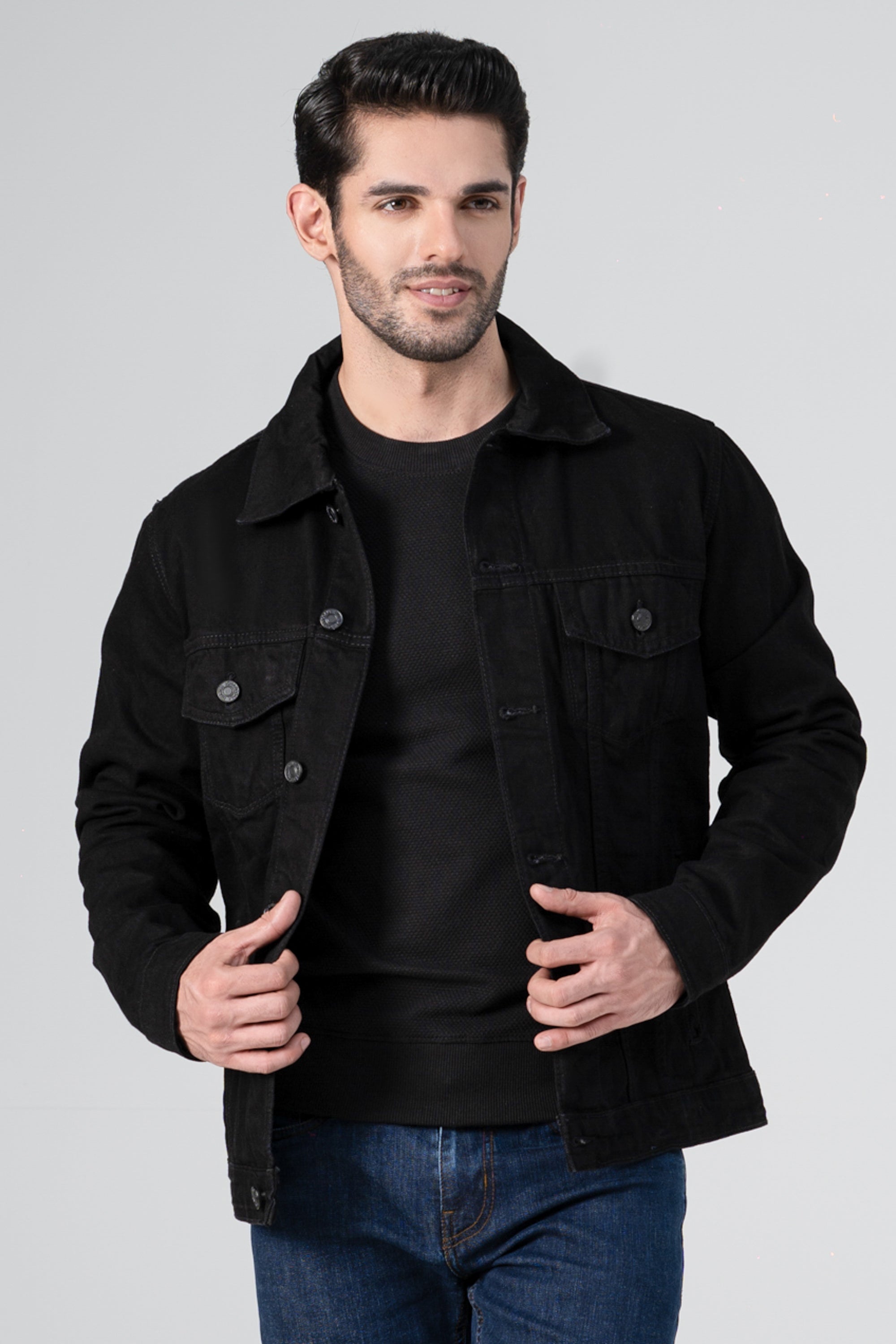 DENIM JACKET BLACK