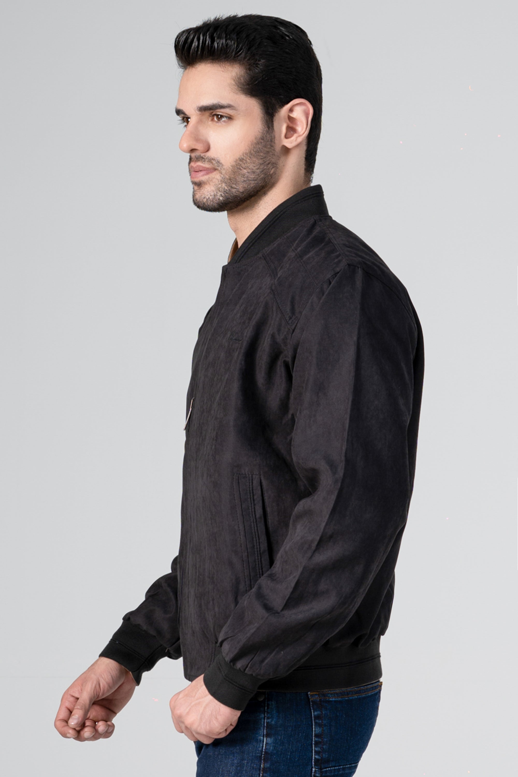 REVERSIBLE JACKET FULL SLEEVE BLACK KHAKI