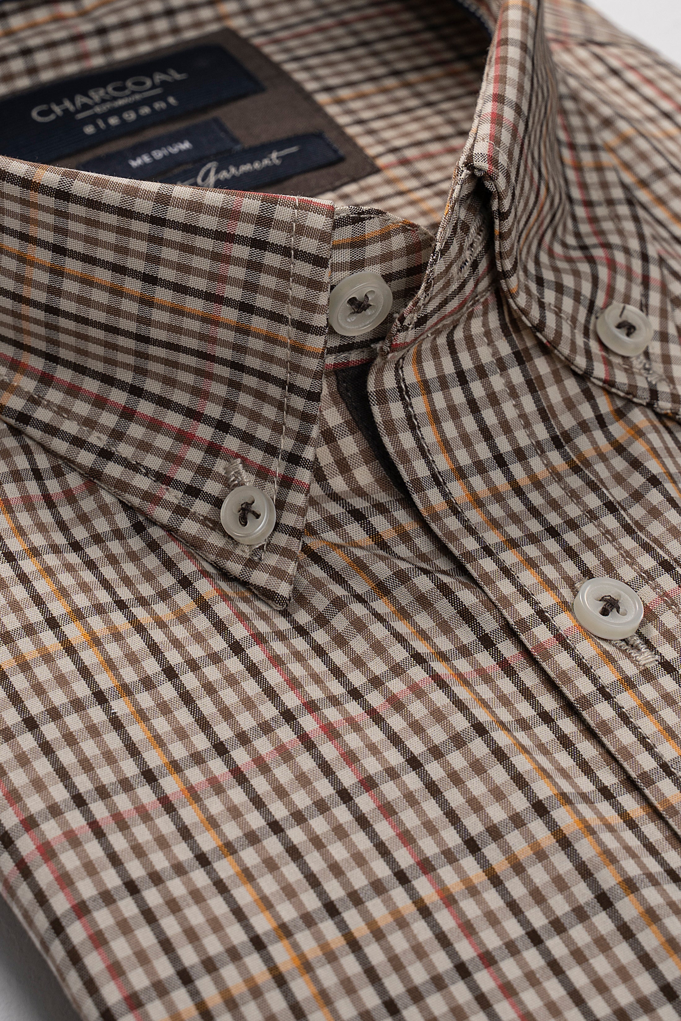 SEMI FORMAL SHIRT BROWN KHAKI