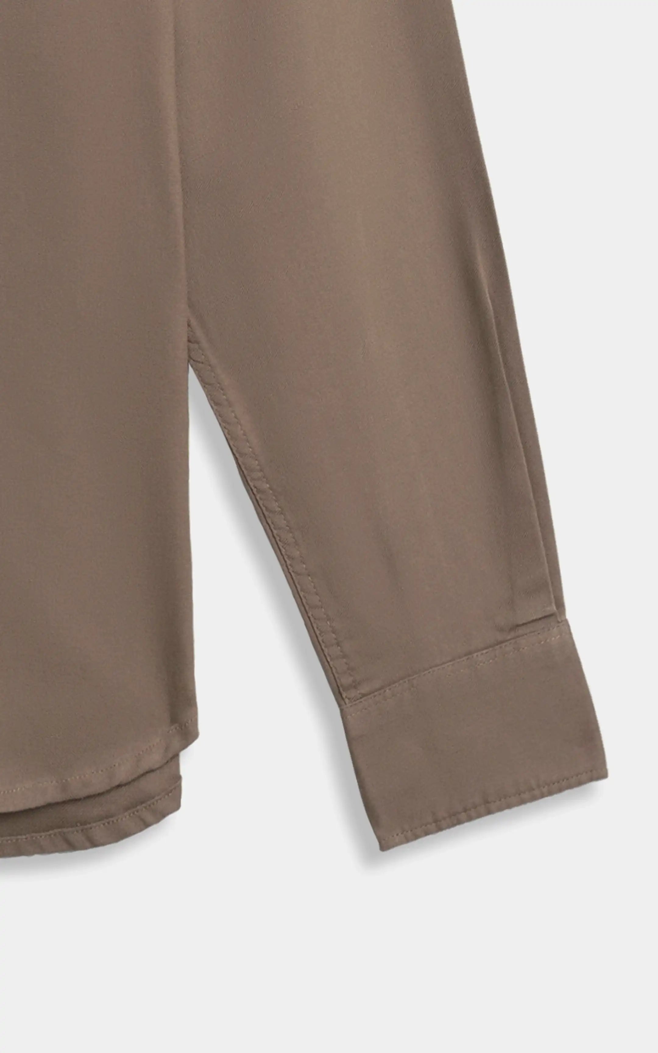 RELAXED FIT CASUAL SHIRT BROWN