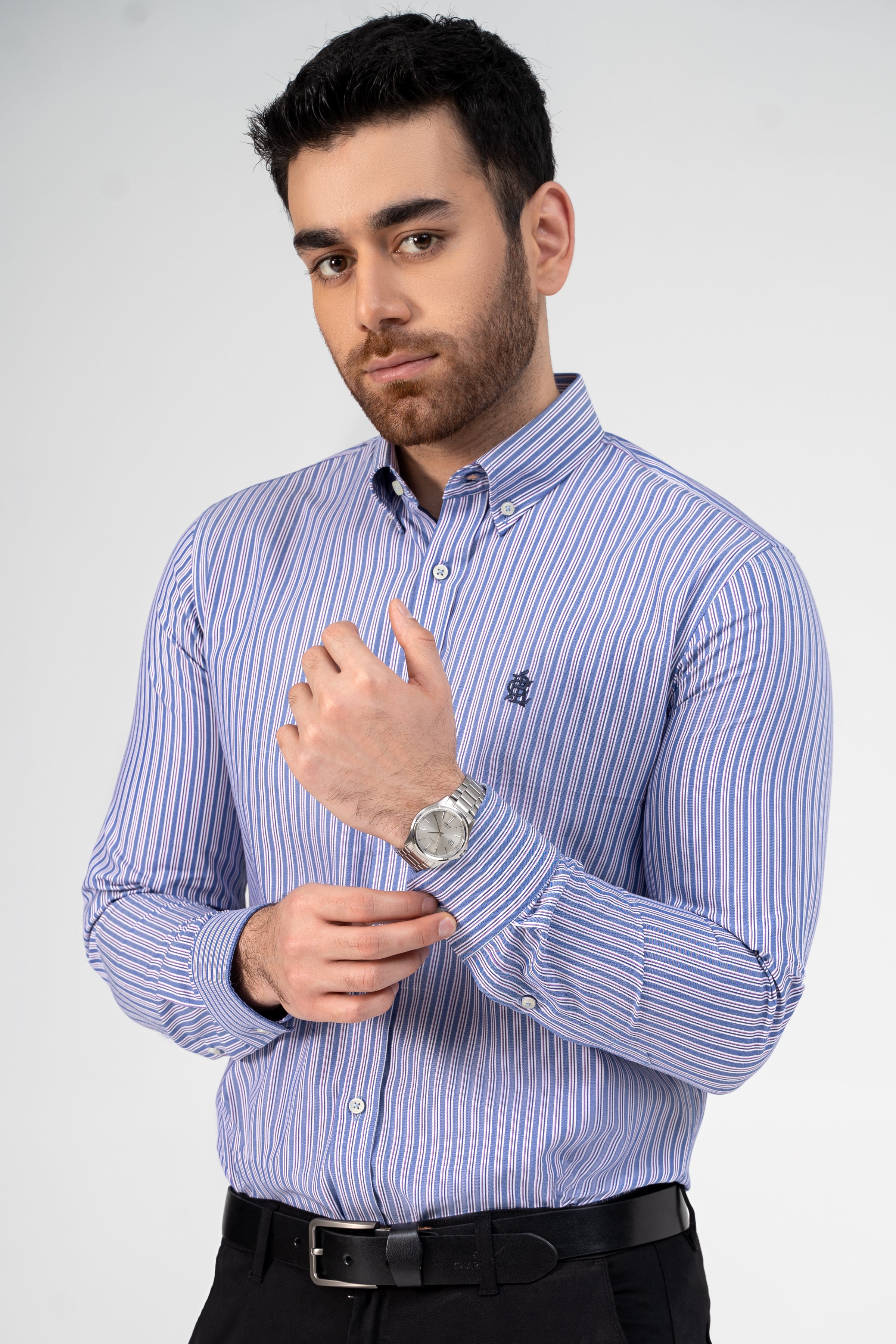 SEMI FORMAL SHIRT SKY WHITE