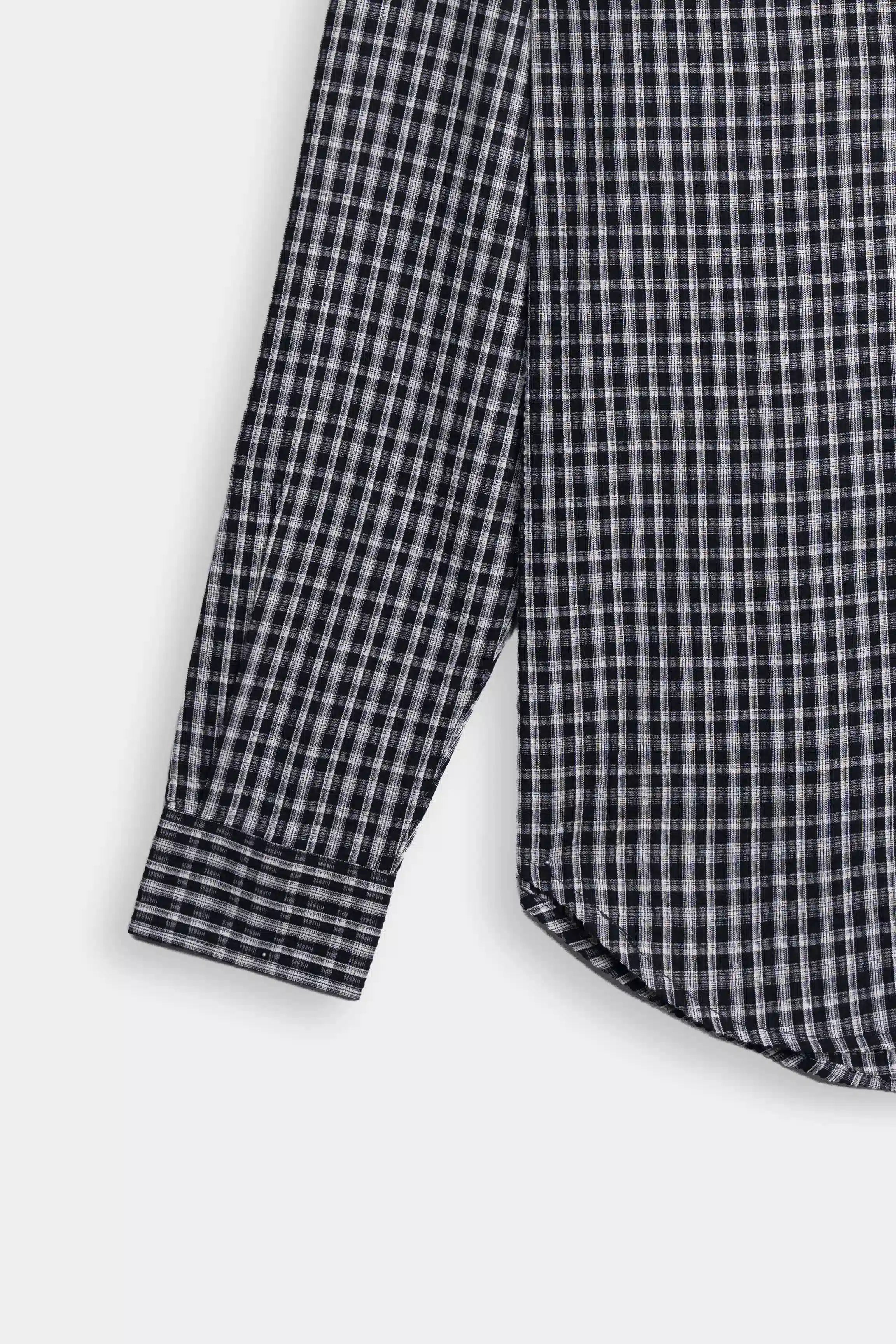 SMART FIT CASUAL SHIRT BLACK CHECK
