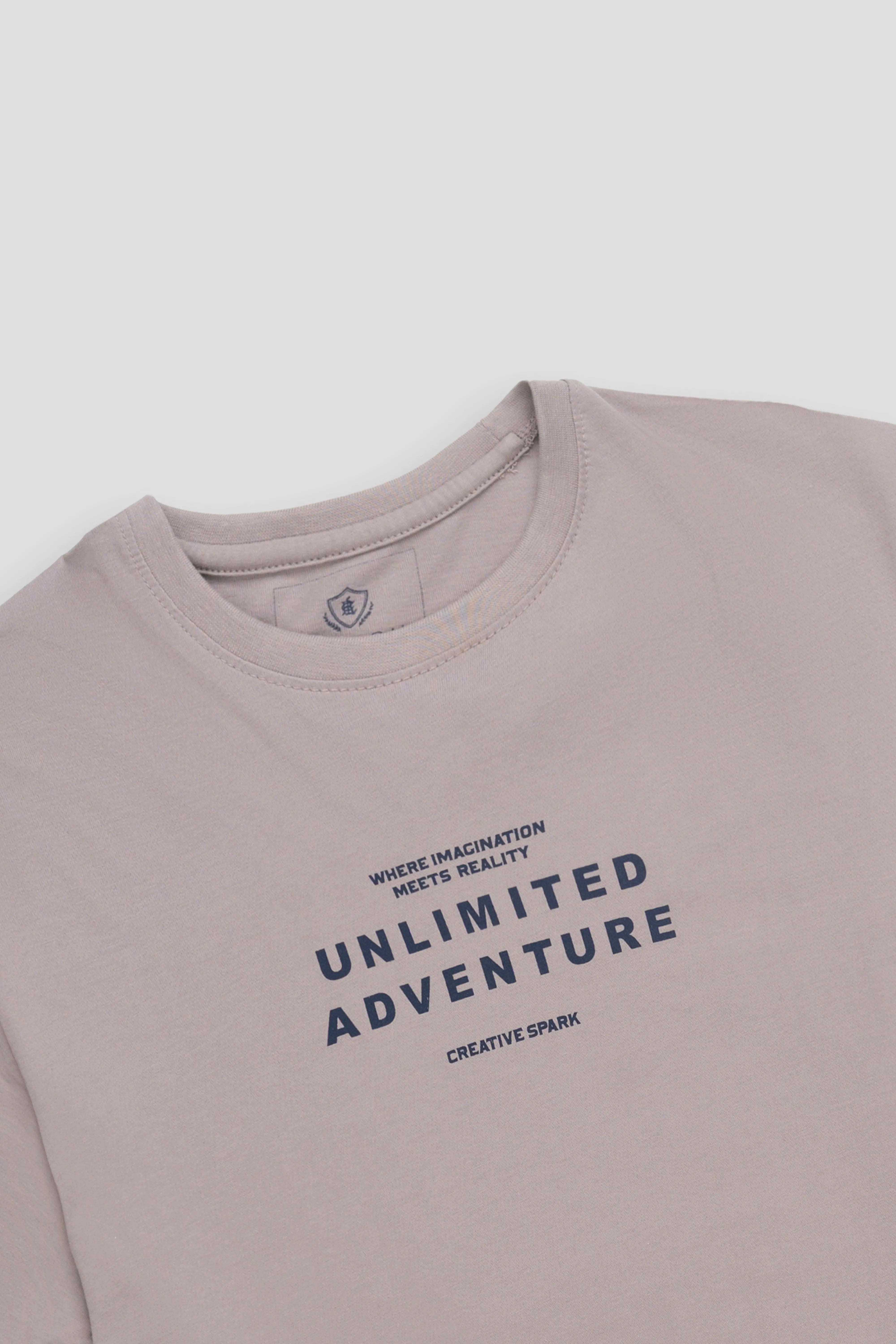 REGULAR FIT GRAPHIC T-SHIRT KHAKI