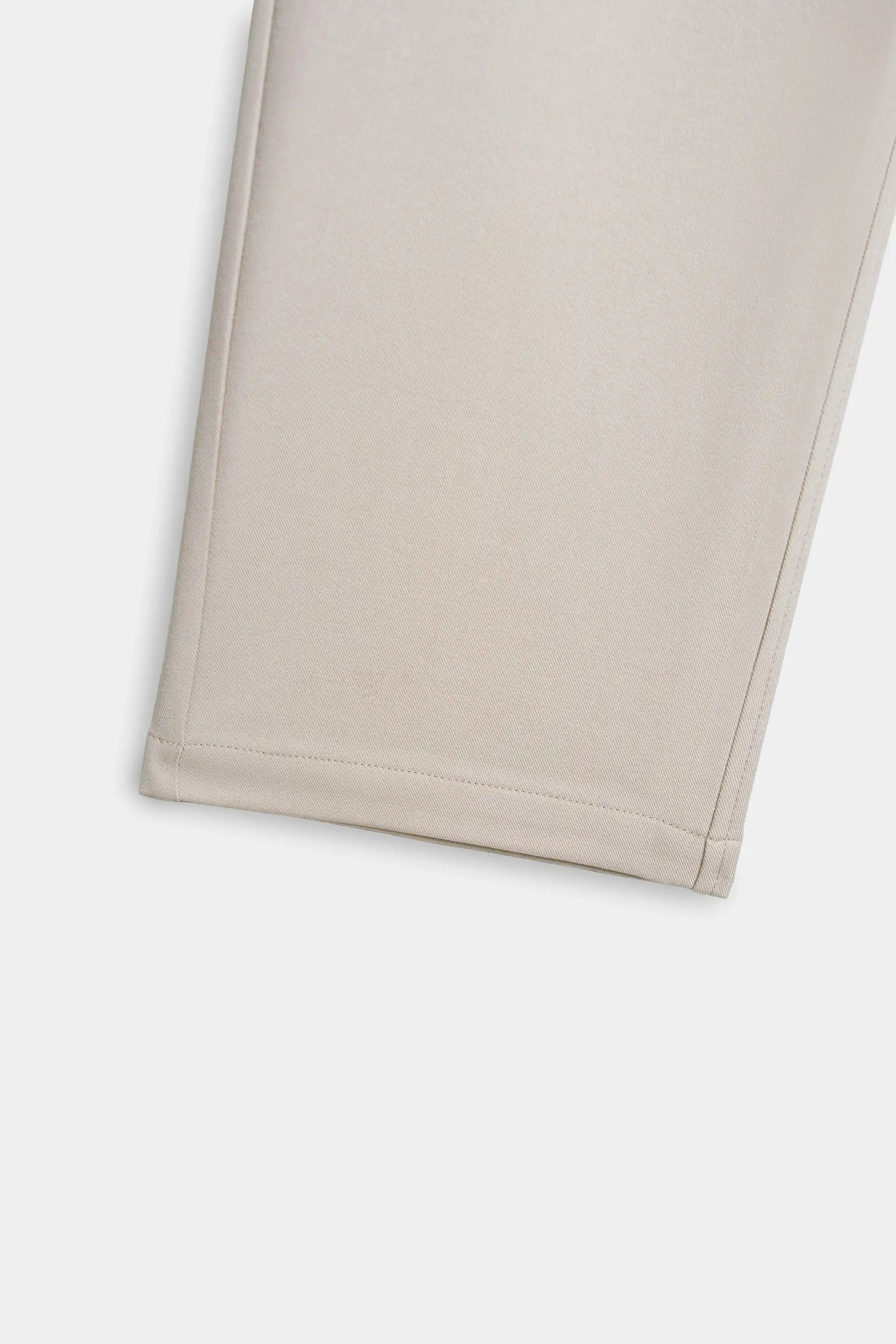 ELASTICATED WAIST CASUAL PANT STONE