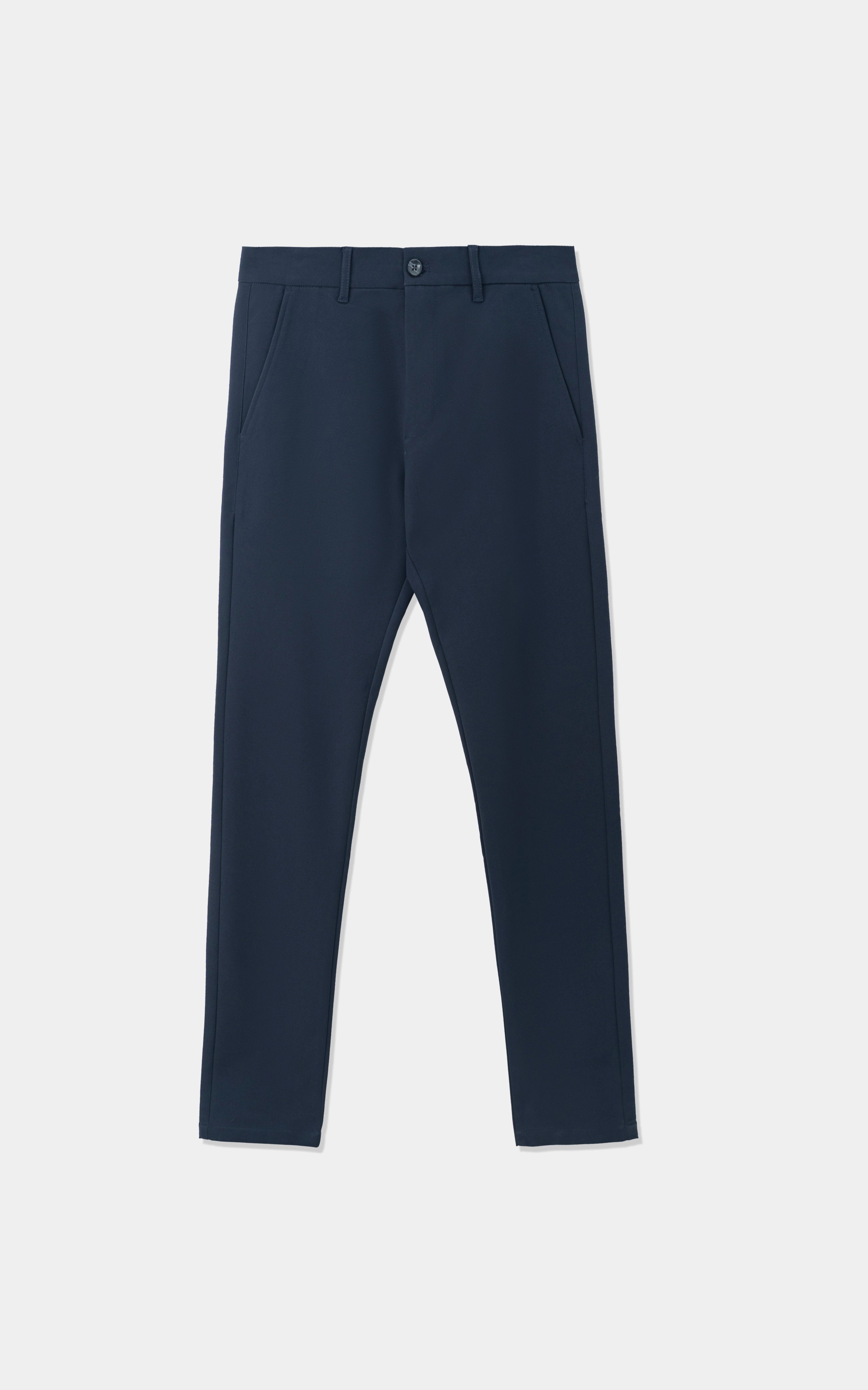 PLAIN SMART FIT CASUAL PANT NAVY