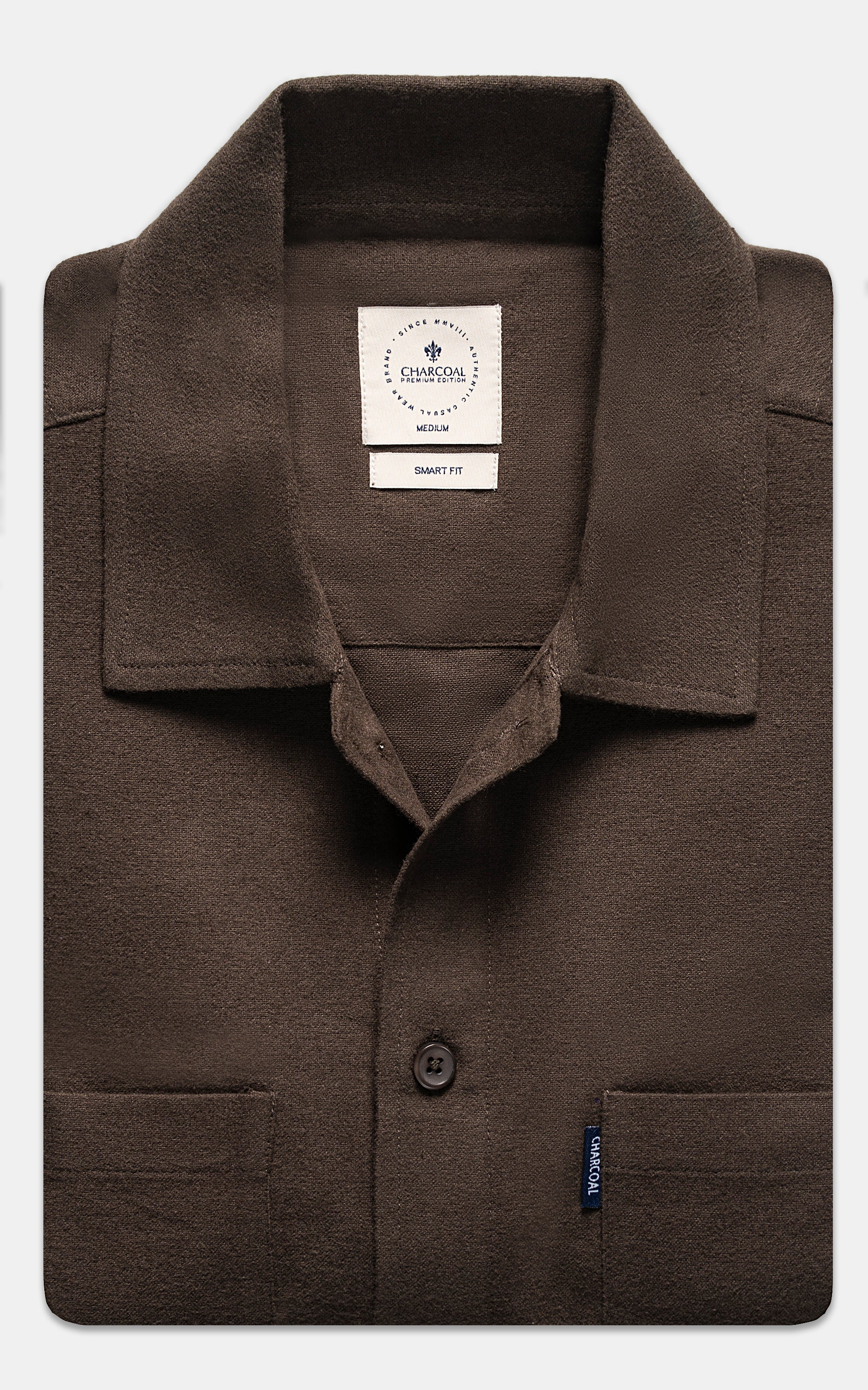 SMART SHIRT DULL BROWN