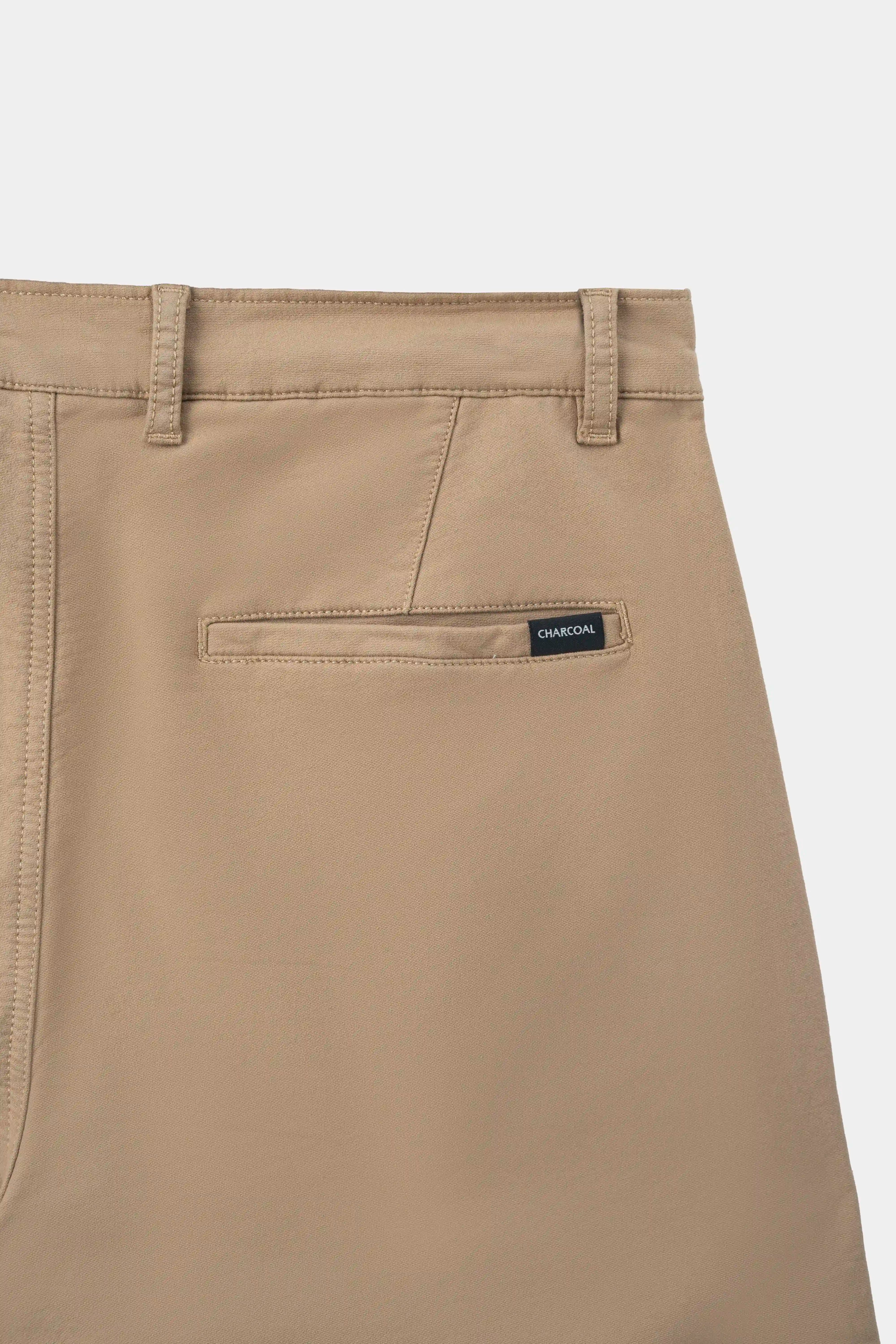 TERRY TWILL SMART FIT CASUAL PANT KHAKI