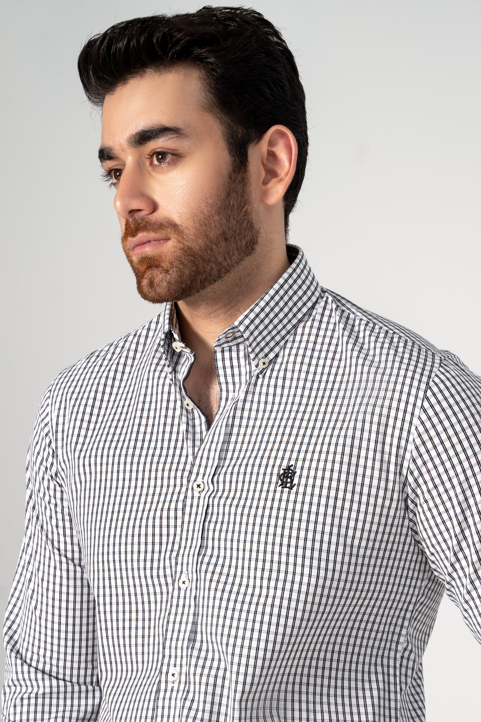 SEMI FORMAL SHIRT BLACK CHECK