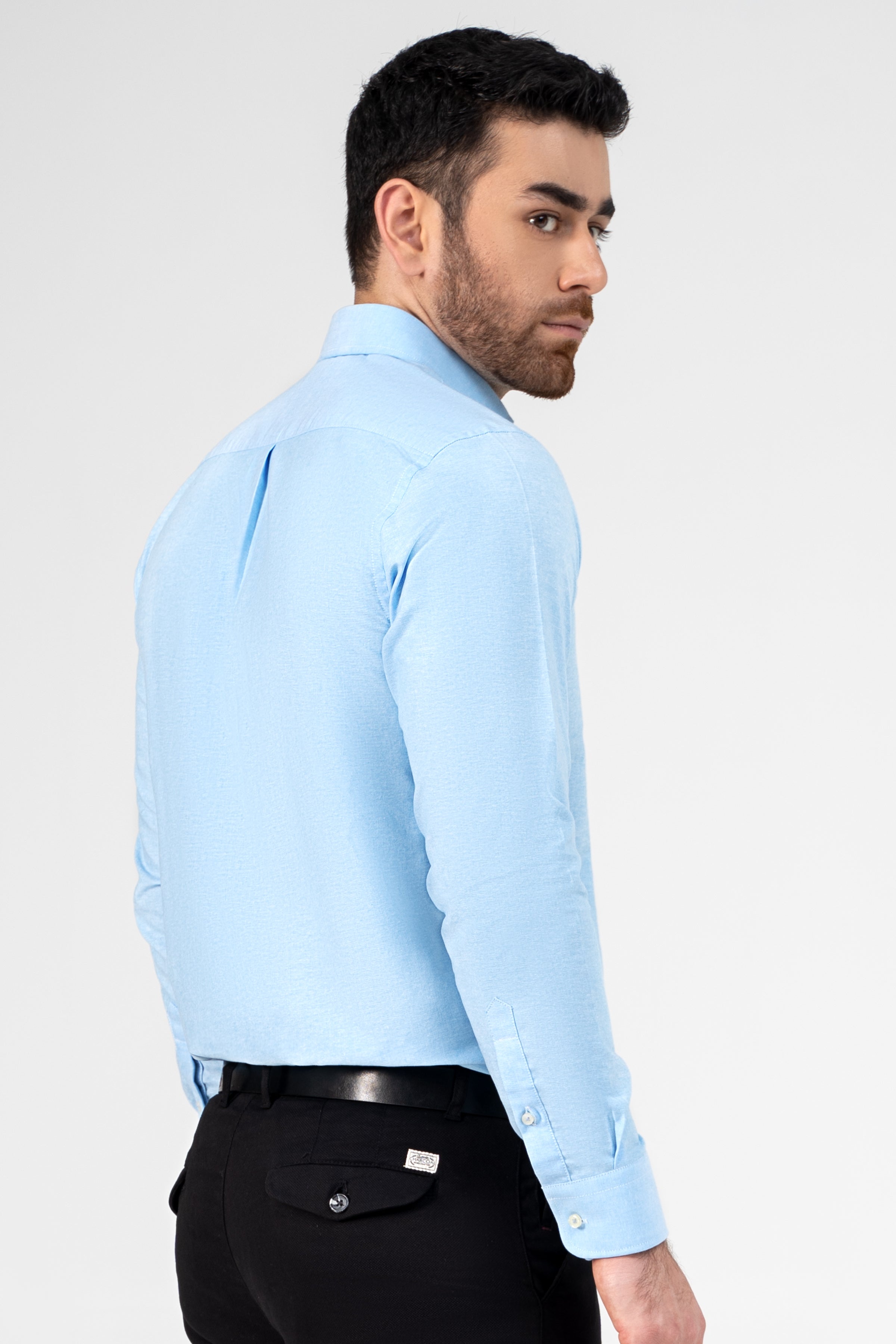 SEMI CASUAL SHIRT SKY BLUE