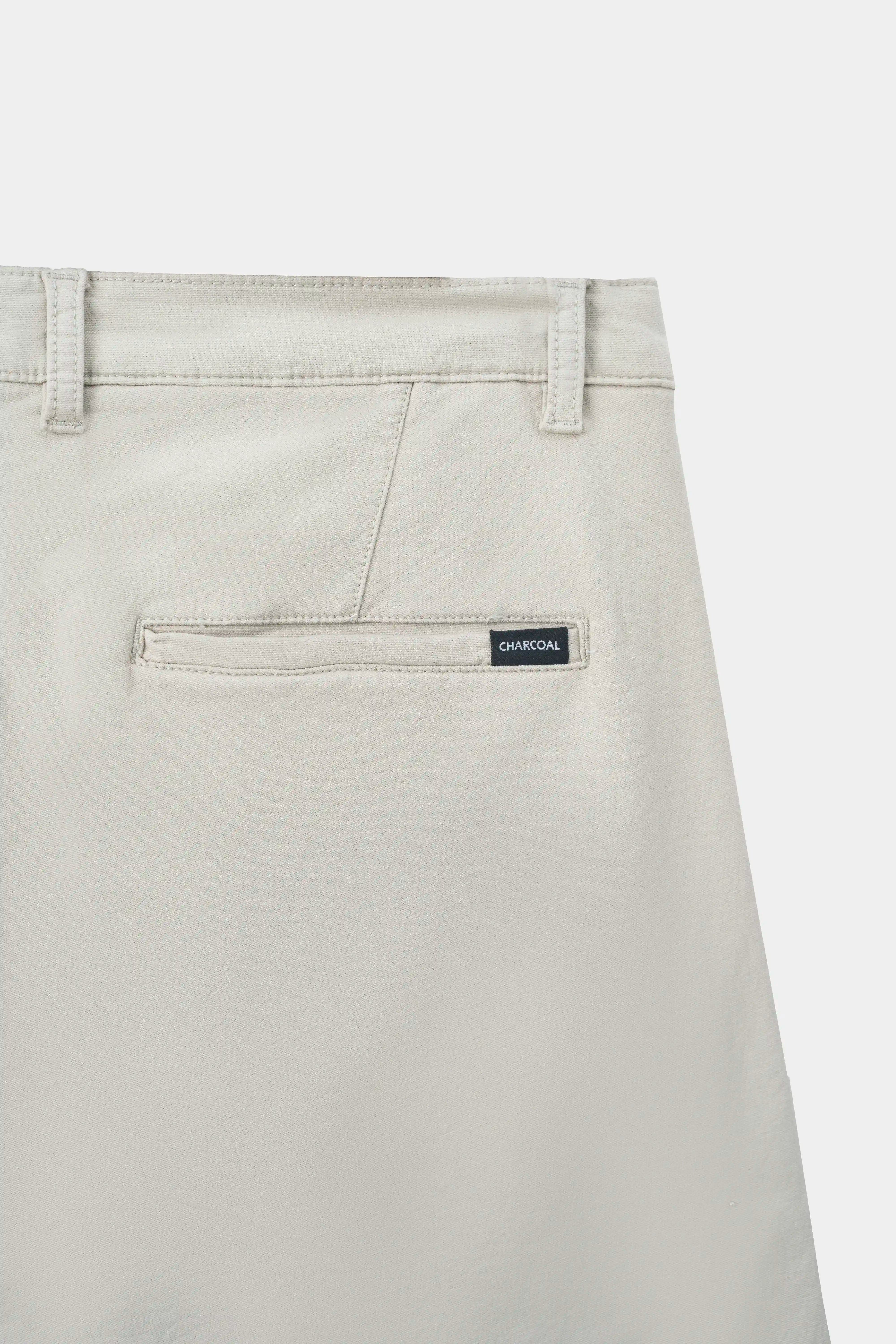 TERRY TWILL SMART FIT CASUAL PANT BEIGE