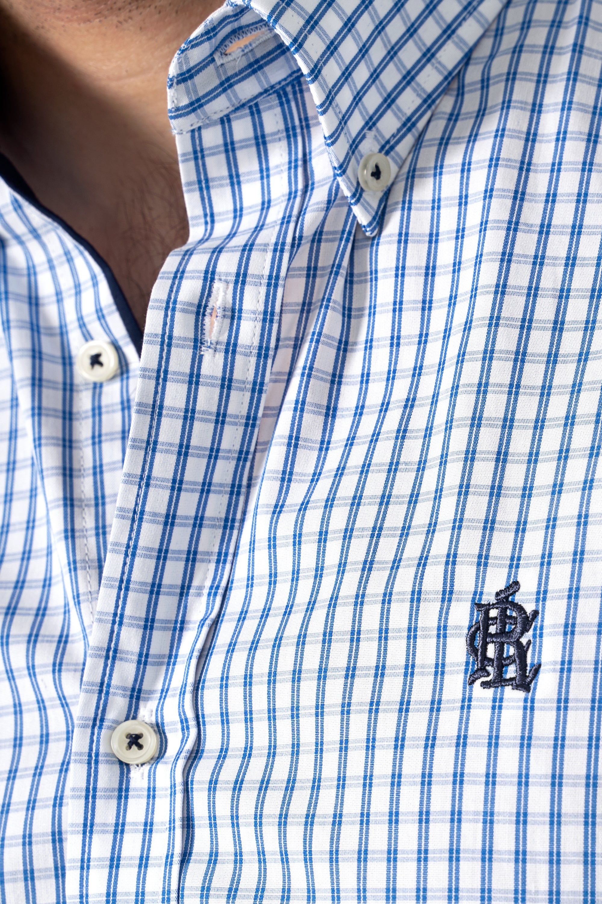 SEMI FORMAL SHIRT BLUE CHECK