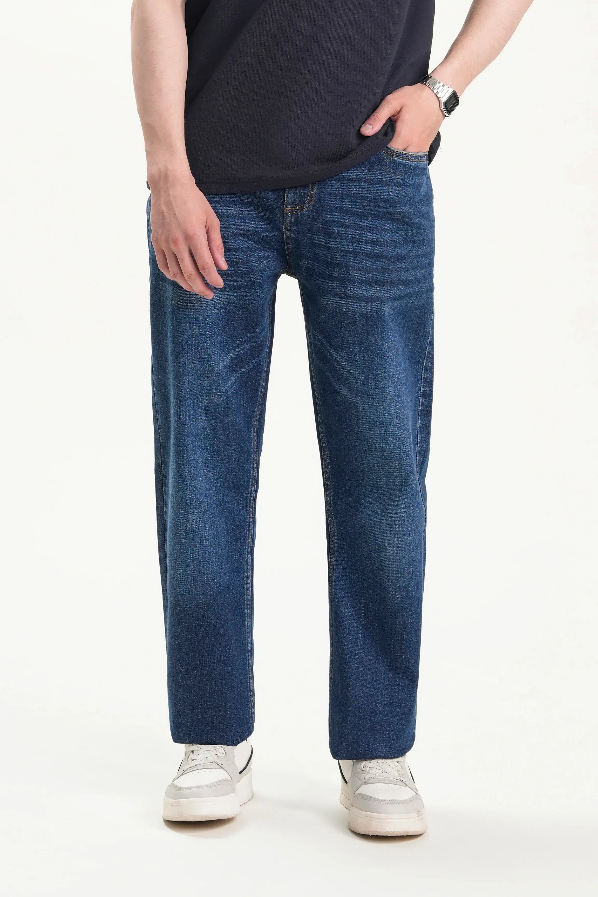 JEANS REGULAR FIT MID BLUE