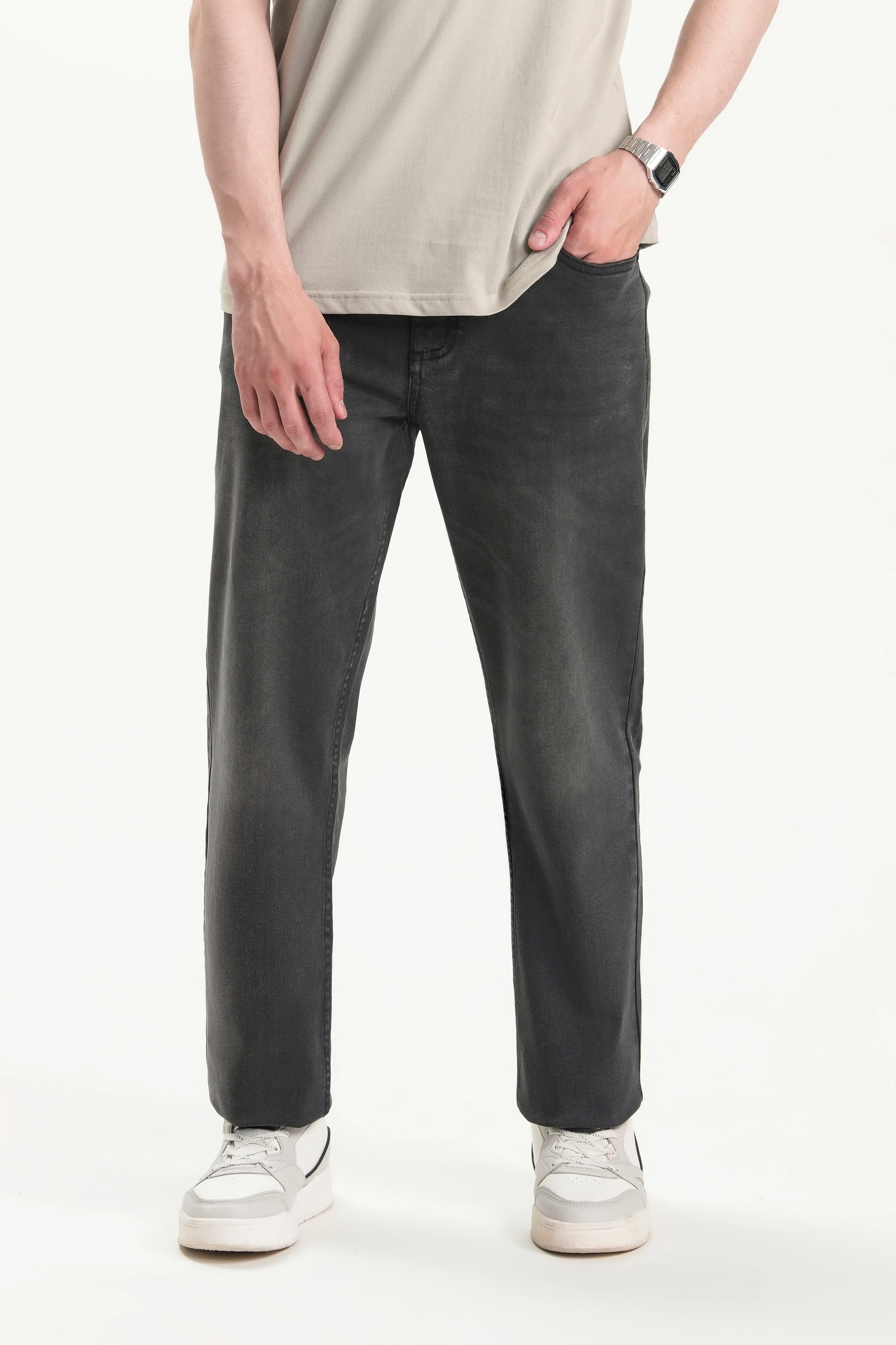 JEANS STRAIGHT FIT DARK GREY